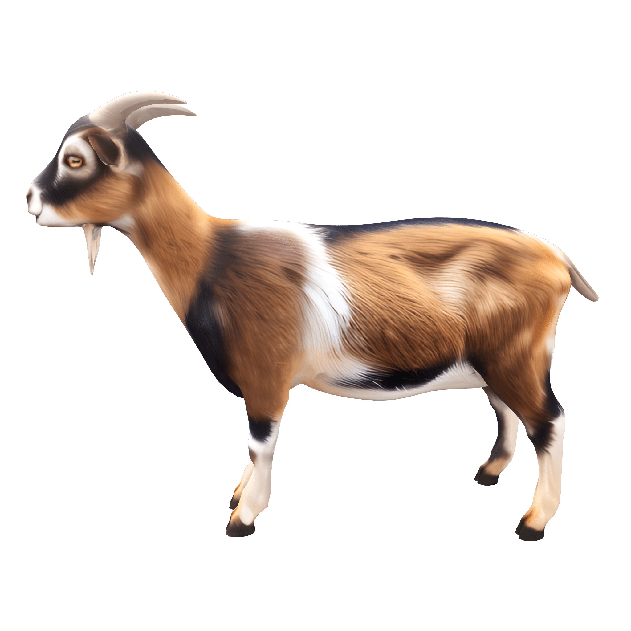 Farm Domestic Animals Bundle - 7 Set Models Low-poly 3D model_21