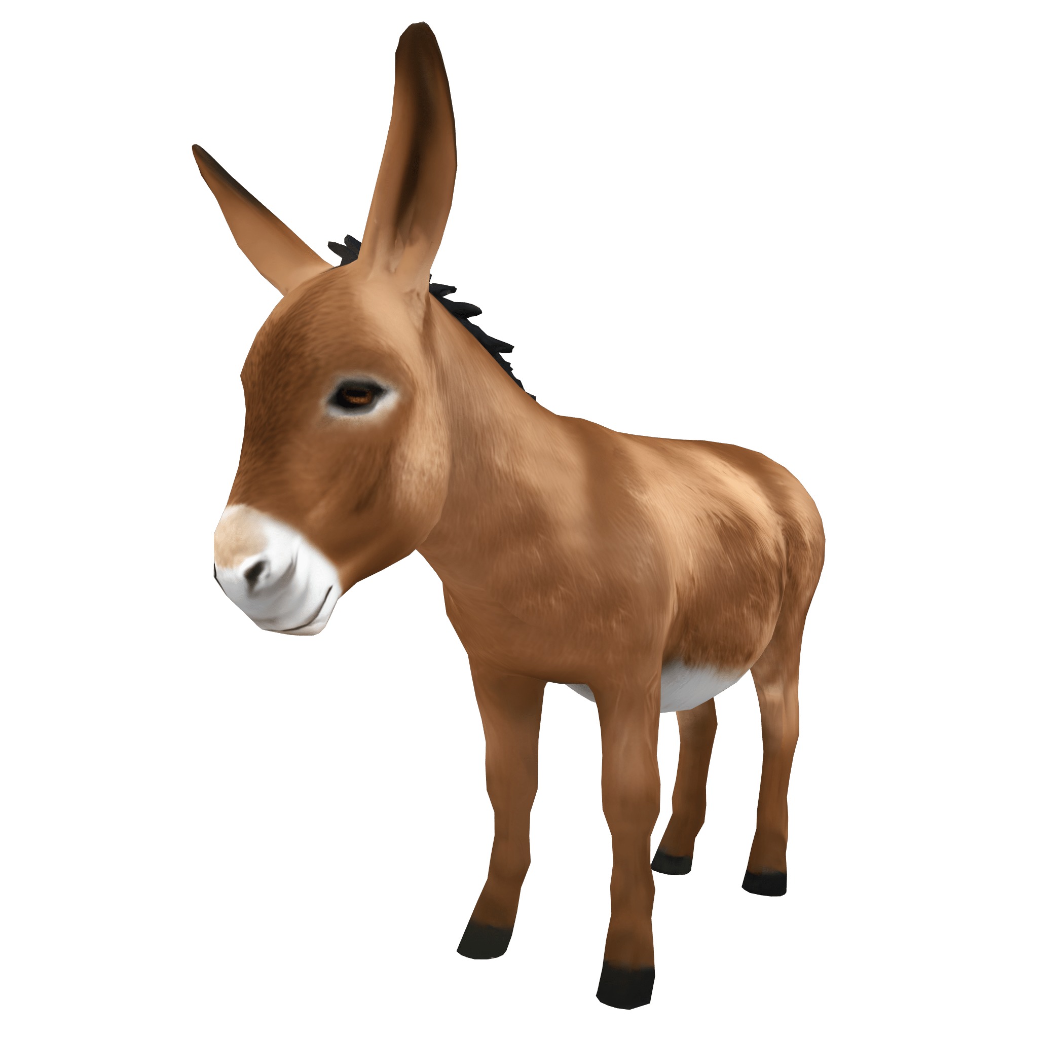 Farm Domestic Animals Bundle - 7 Set Models Low-poly 3D model_11