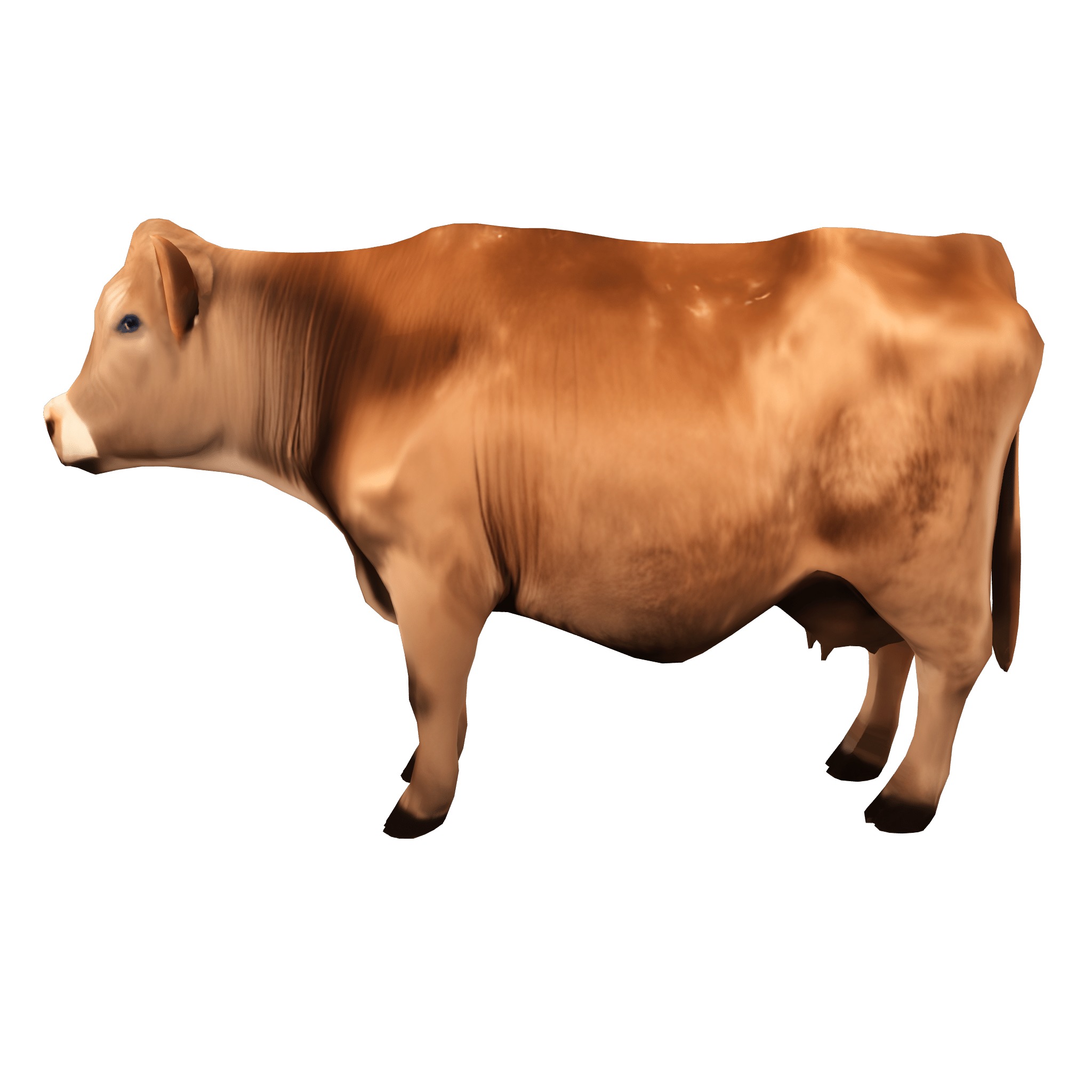 Farm Domestic Animals Bundle - 7 Set Models Low-poly 3D model_3