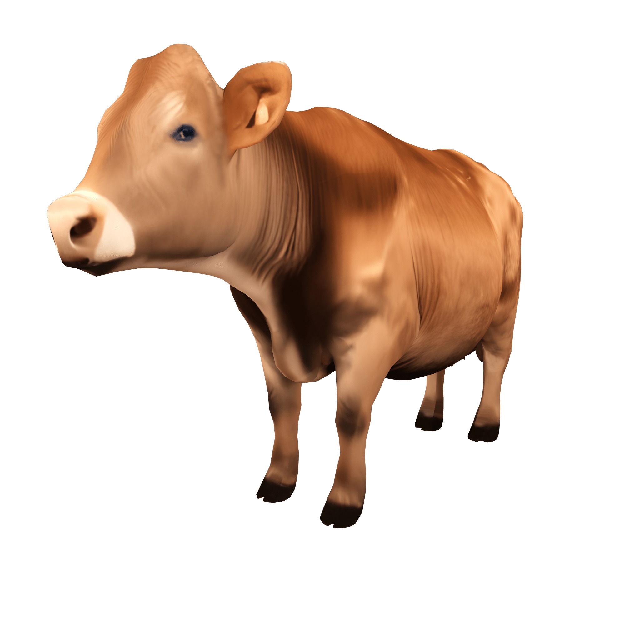 Farm Domestic Animals Bundle - 7 Set Models Low-poly 3D model_2