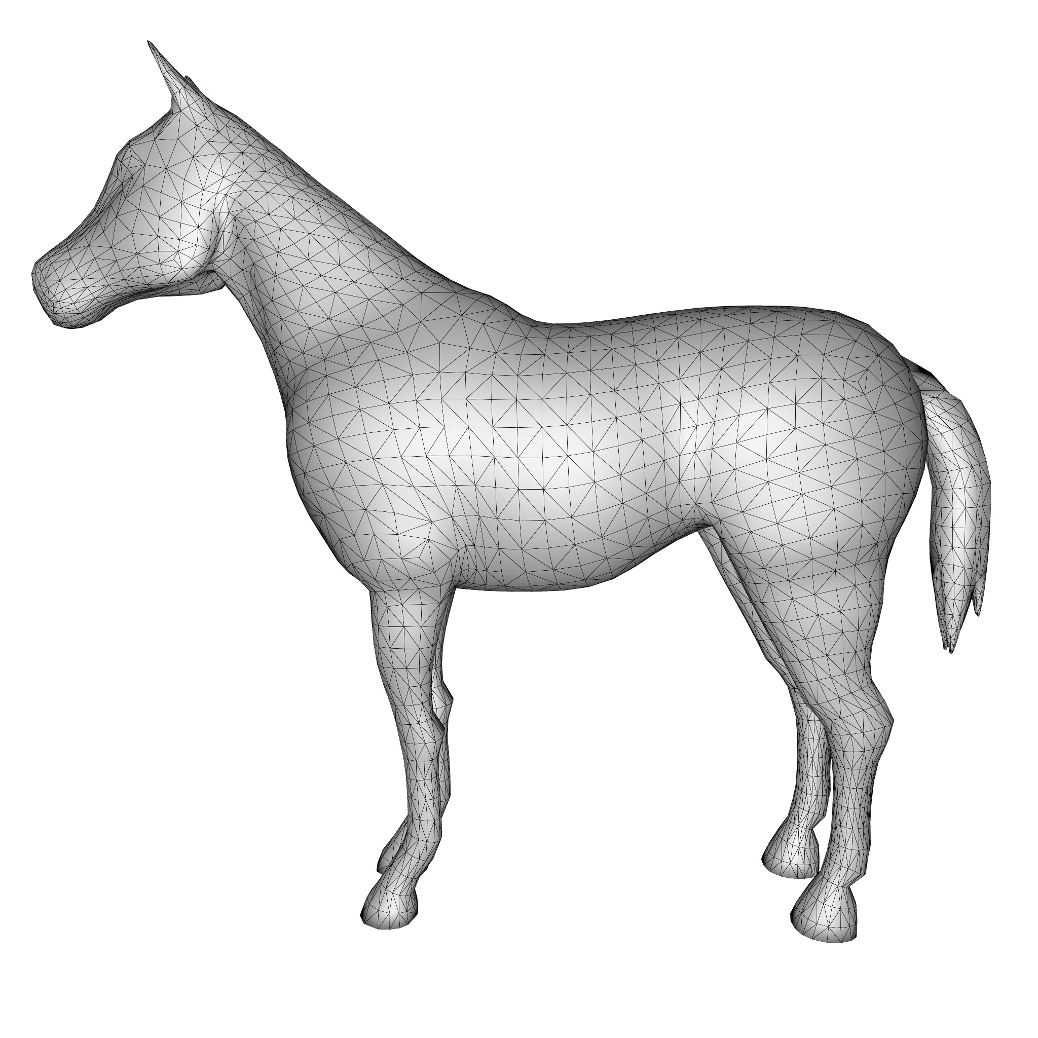 Farm Domestic Animals Bundle - 7 Set Models Low-poly 3D model_35