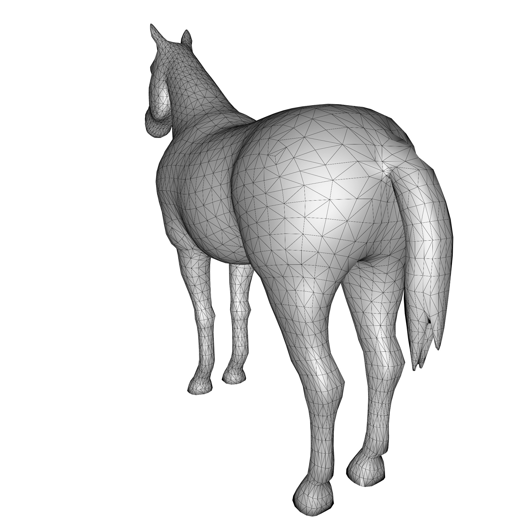 Farm Domestic Animals Bundle - 7 Set Models Low-poly 3D model_34