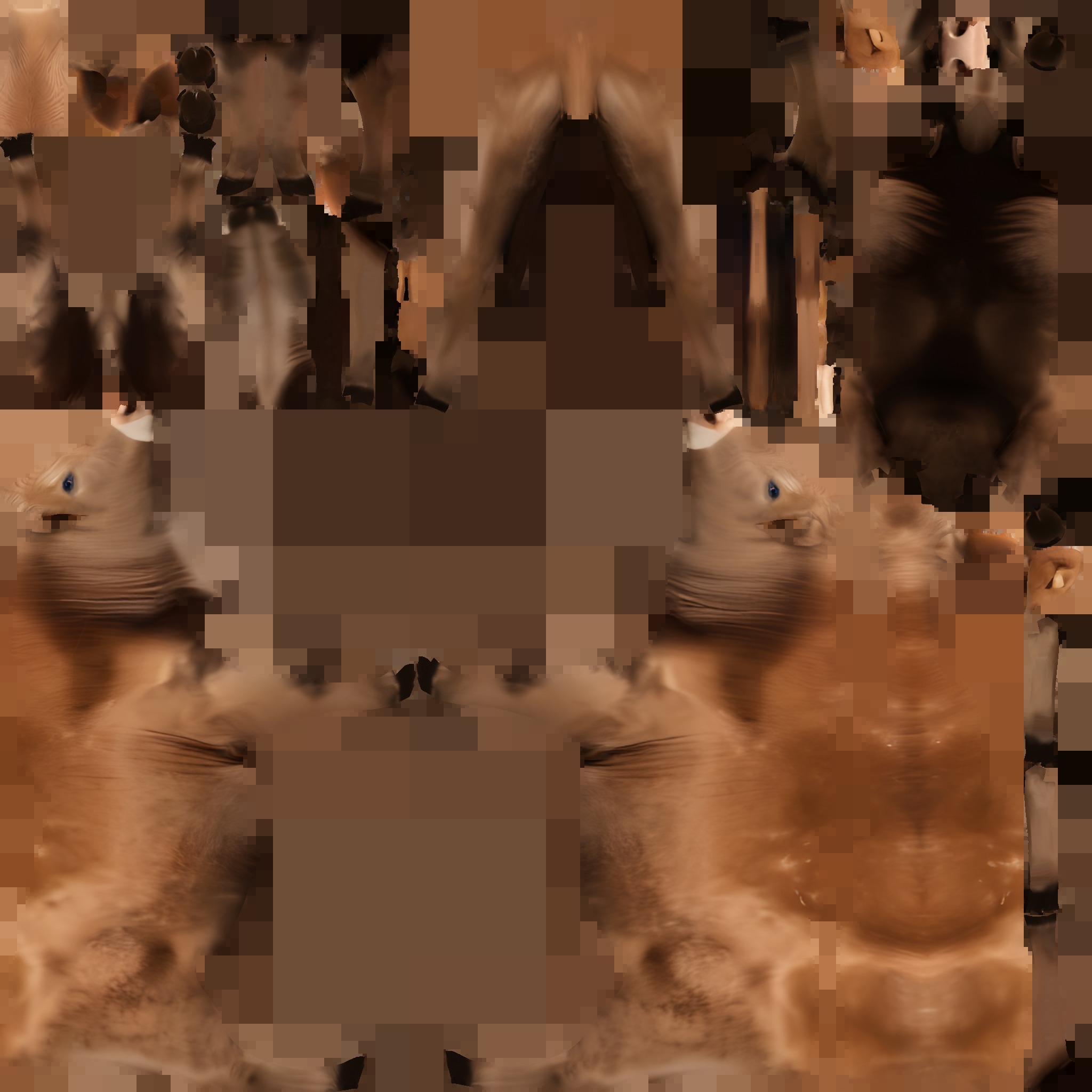 Farm Domestic Animals Bundle - 7 Set Models Low-poly 3D model_10