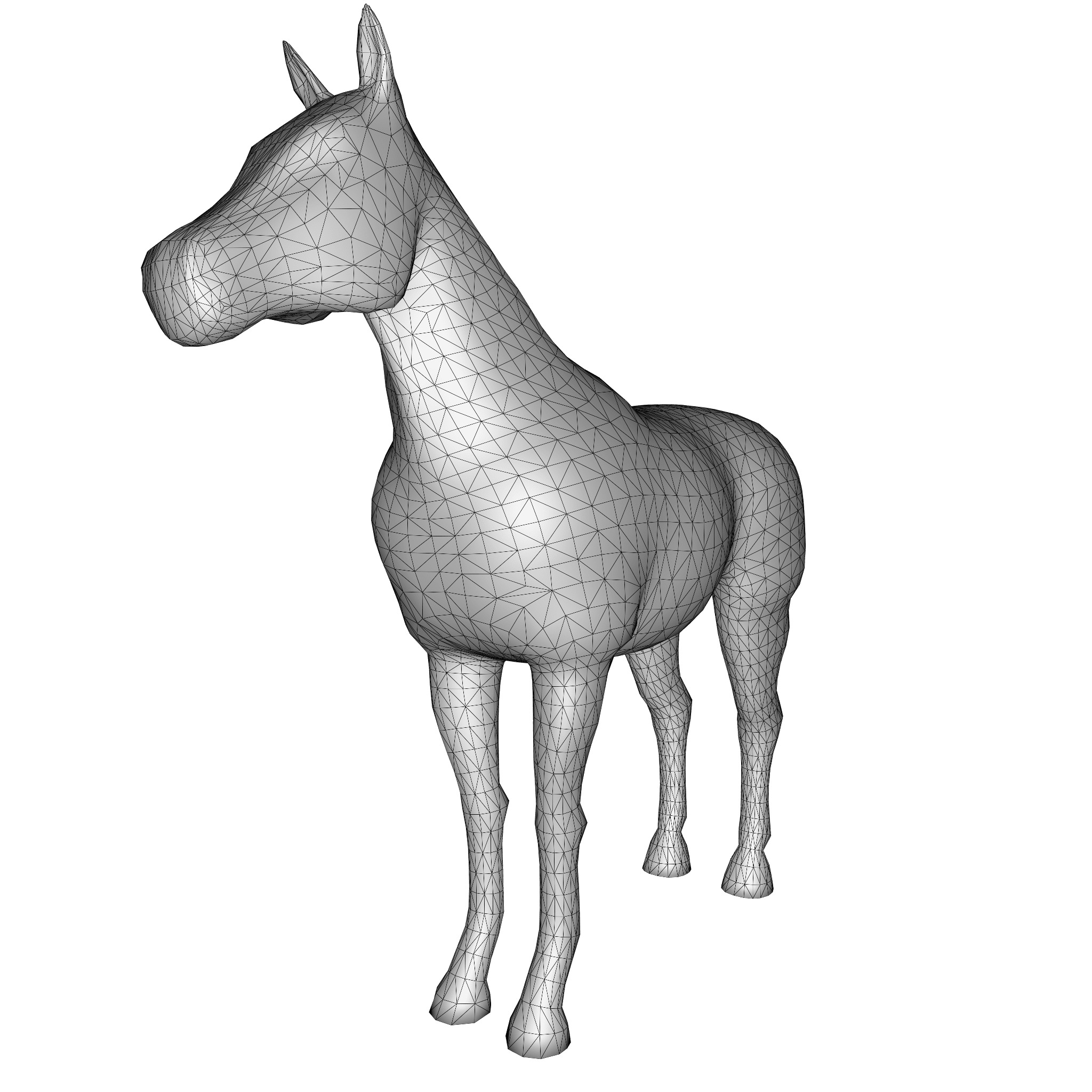 Farm Domestic Animals Bundle - 7 Set Models Low-poly 3D model_33