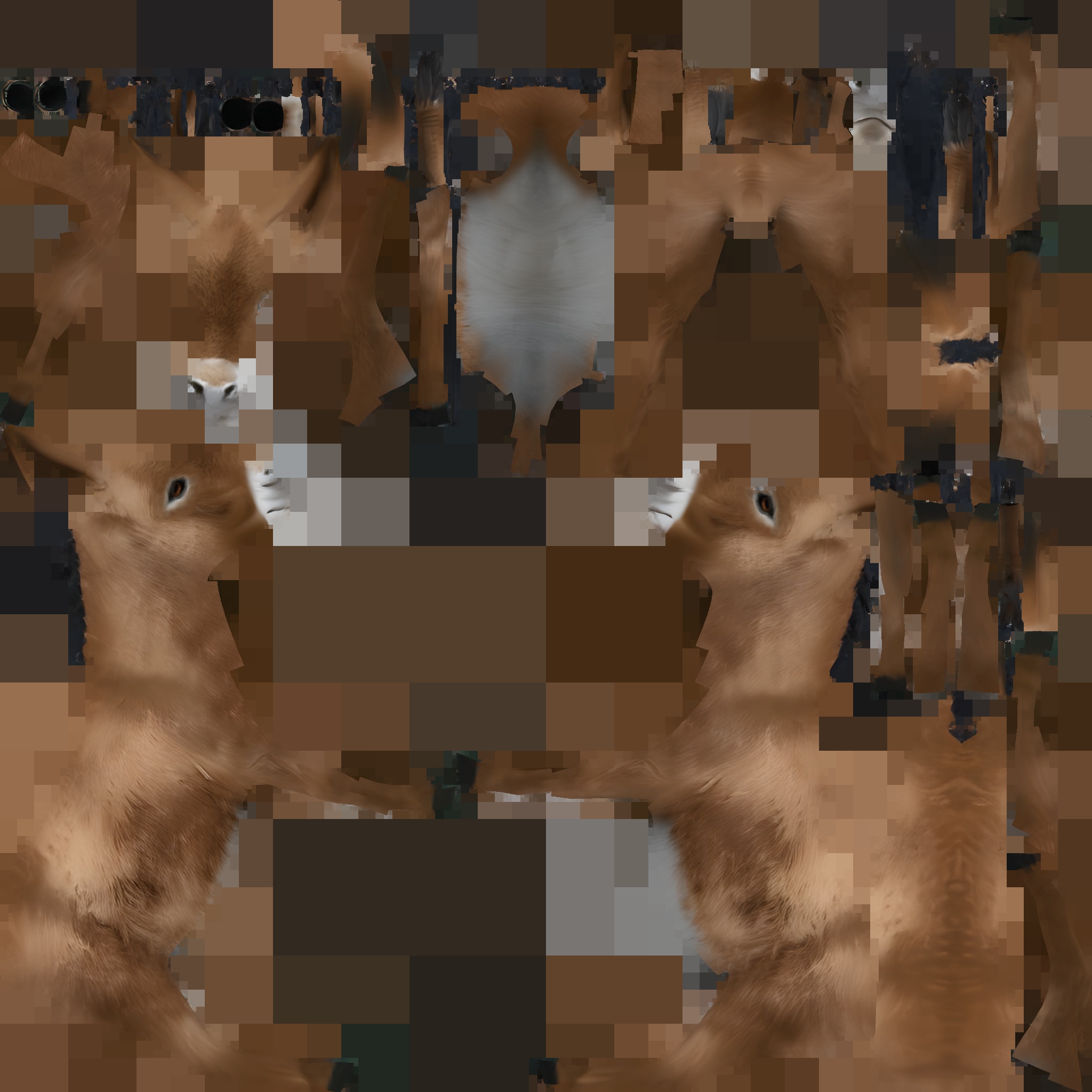 Farm Domestic Animals Bundle - 7 Set Models Low-poly 3D model_19