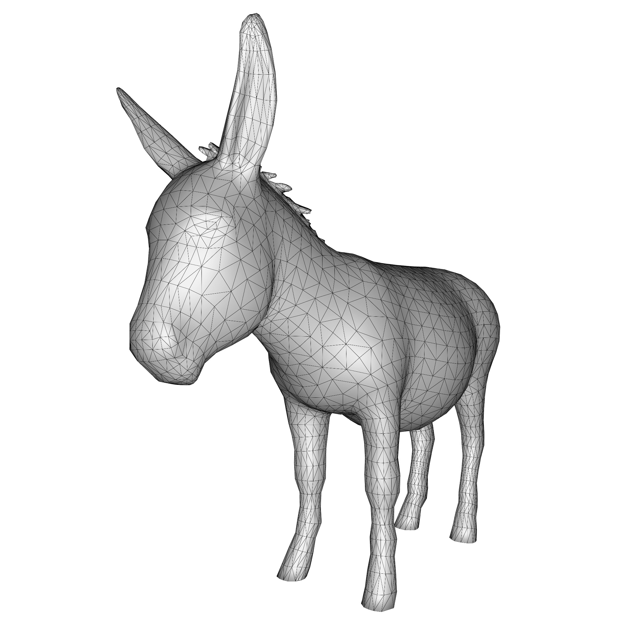 Farm Domestic Animals Bundle - 7 Set Models Low-poly 3D model_15