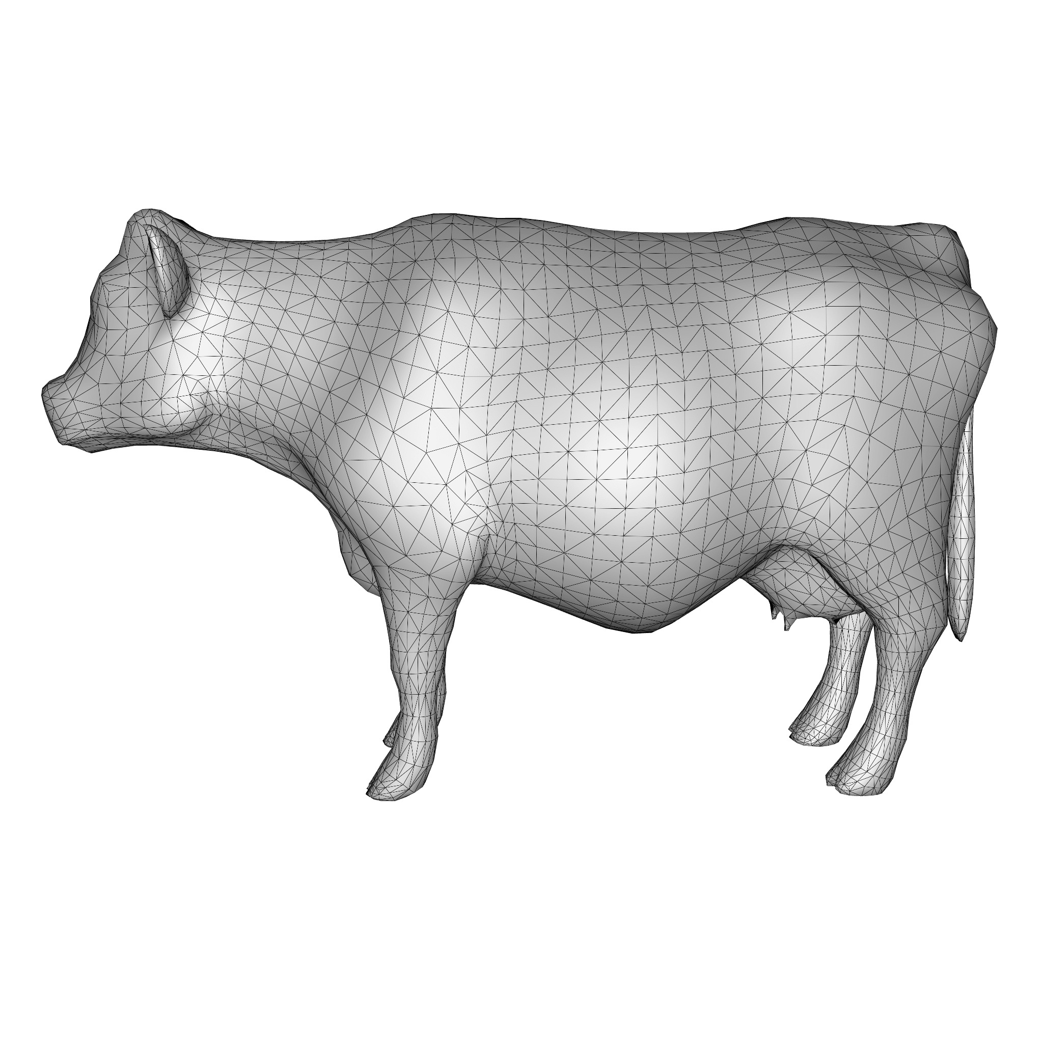 Farm Domestic Animals Bundle - 7 Set Models Low-poly 3D model_6