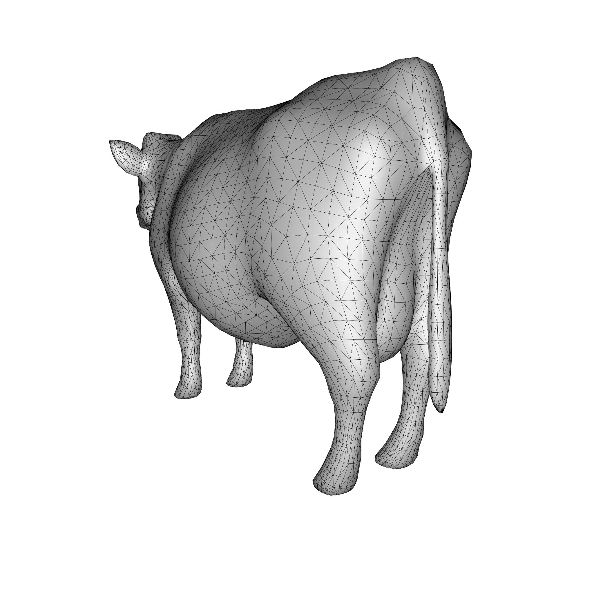 Farm Domestic Animals Bundle - 7 Set Models Low-poly 3D model_8