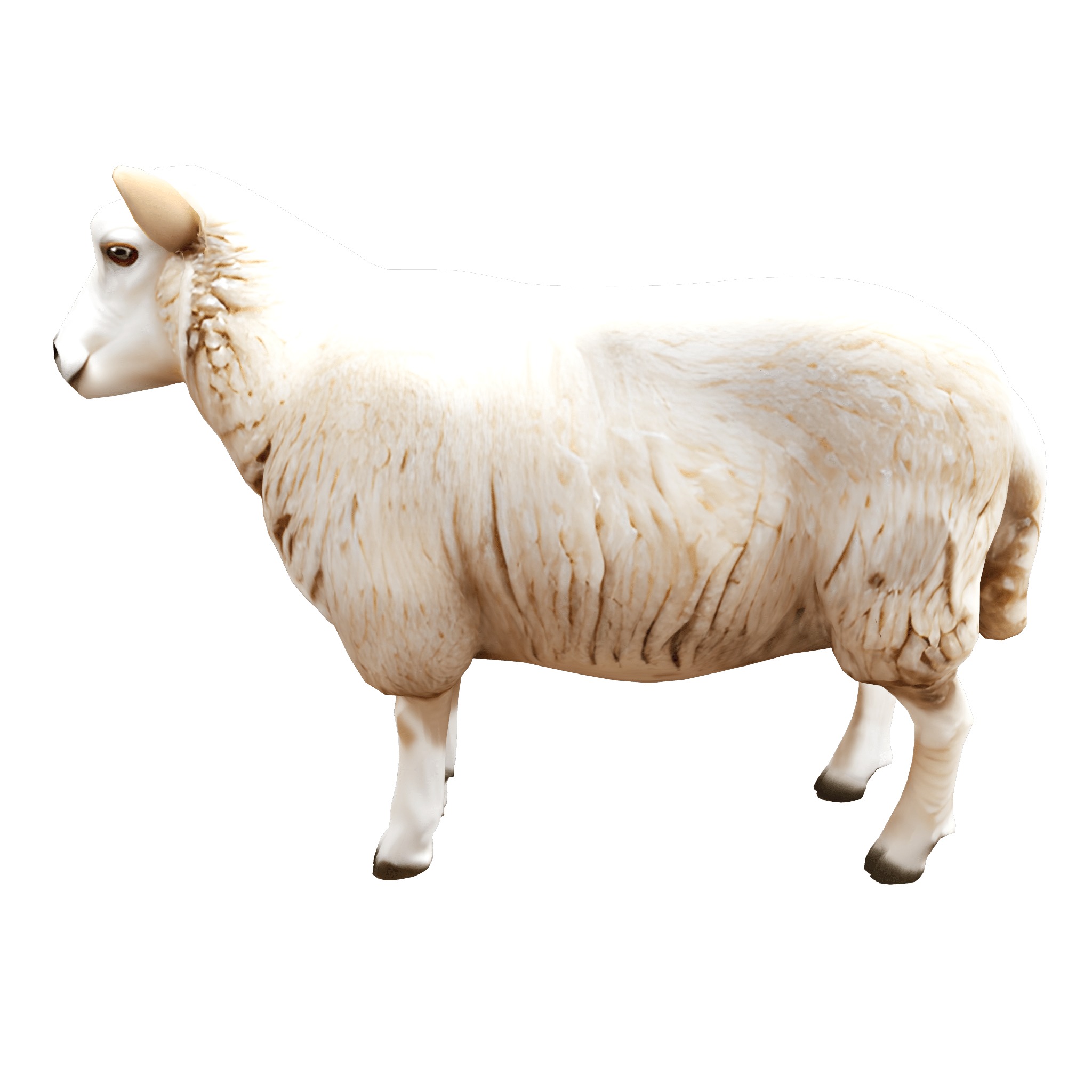 Farm Domestic Animals Bundle - 7 Set Models Low-poly 3D model_58