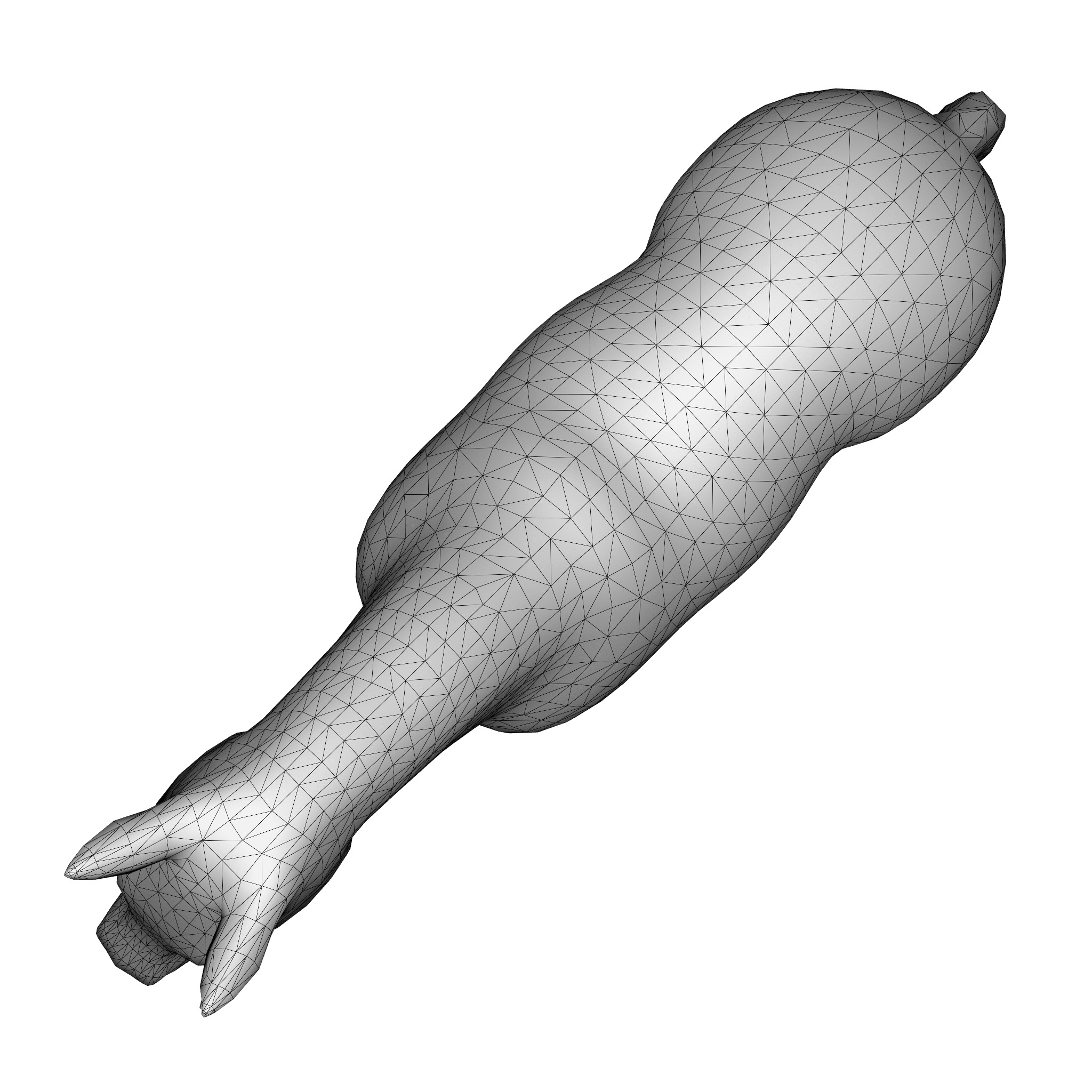 Farm Domestic Animals Bundle - 7 Set Models Low-poly 3D model_36