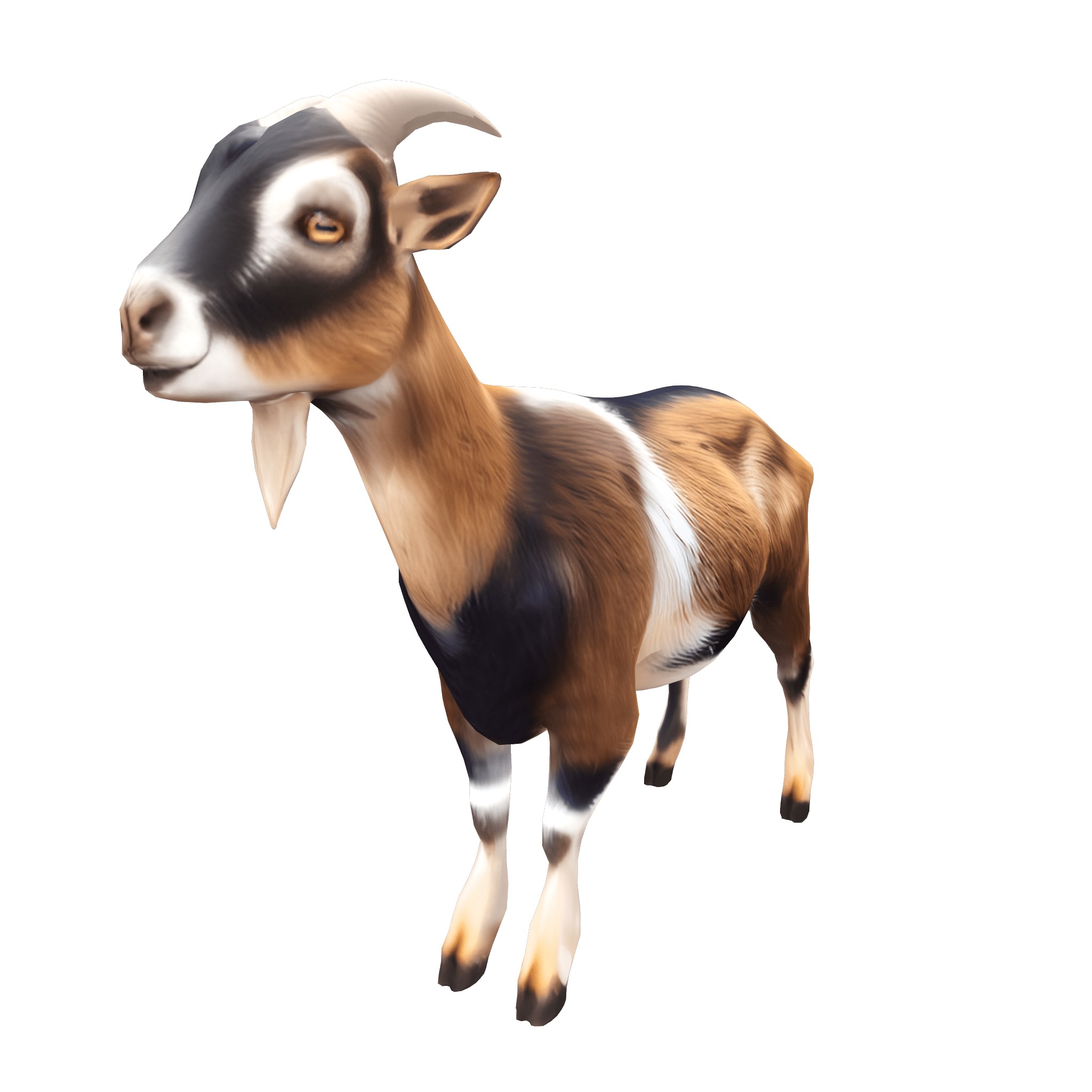 Farm Domestic Animals Bundle - 7 Set Models Low-poly 3D model_20