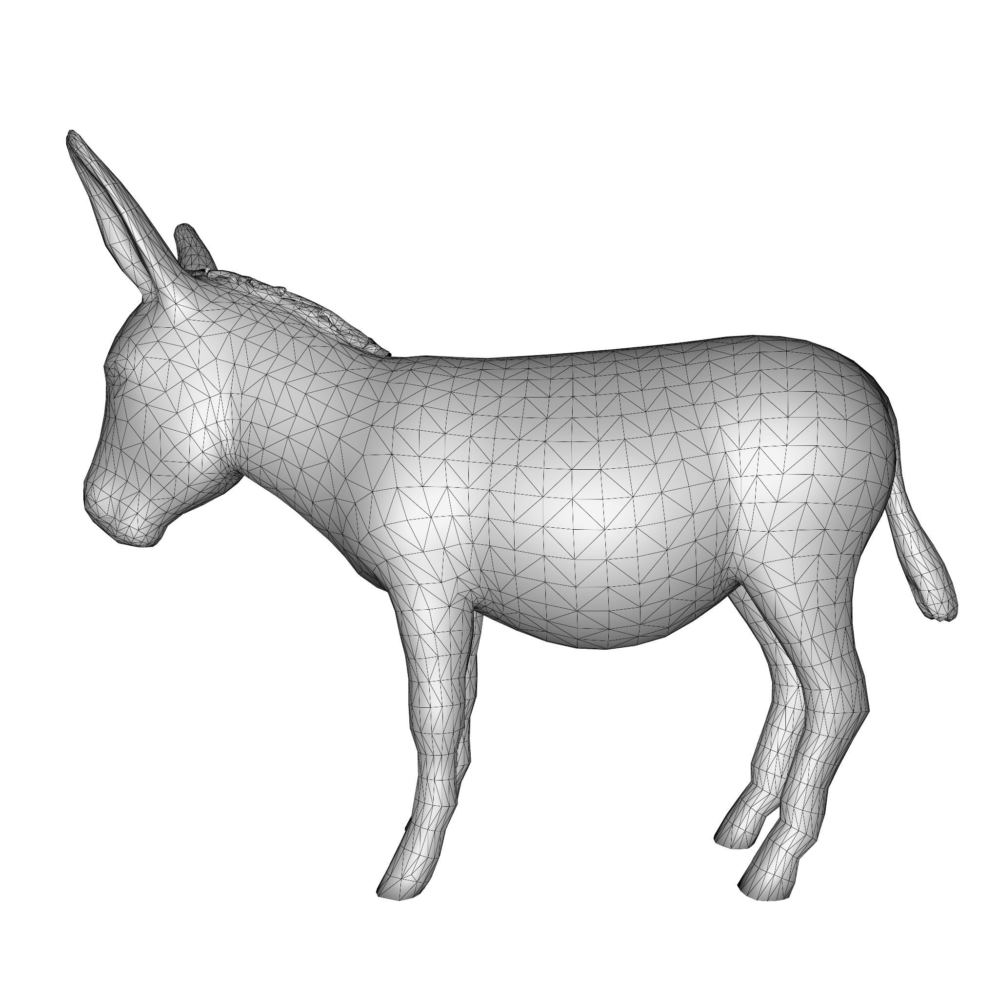 Farm Domestic Animals Bundle - 7 Set Models Low-poly 3D model_17