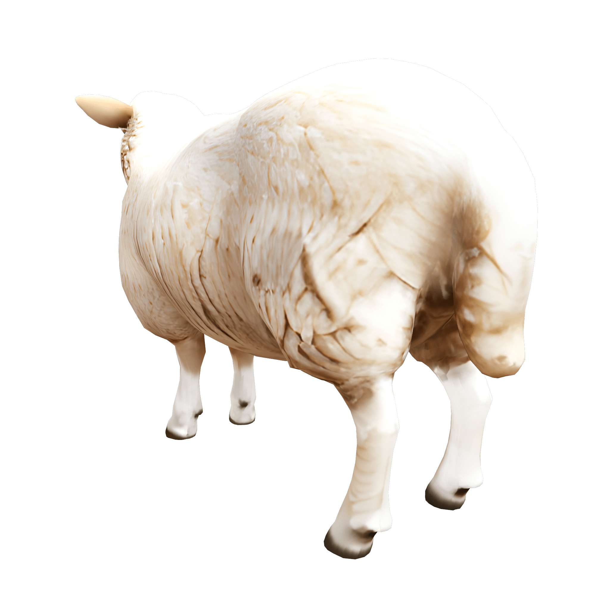 Farm Domestic Animals Bundle - 7 Set Models Low-poly 3D model_57