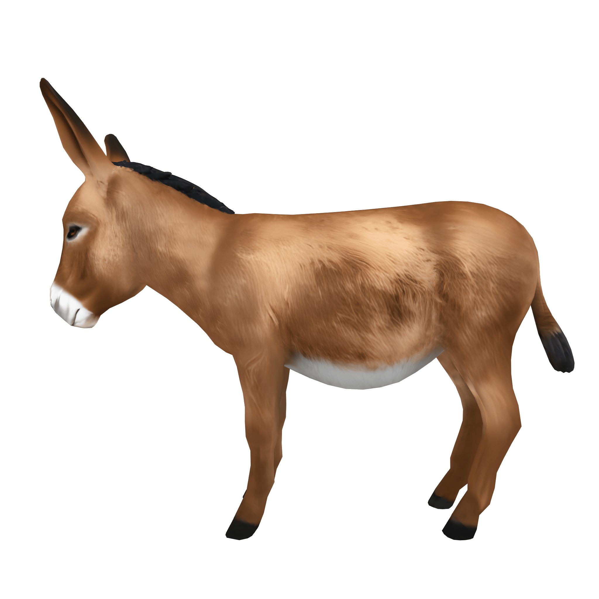 Farm Domestic Animals Bundle - 7 Set Models Low-poly 3D model_13