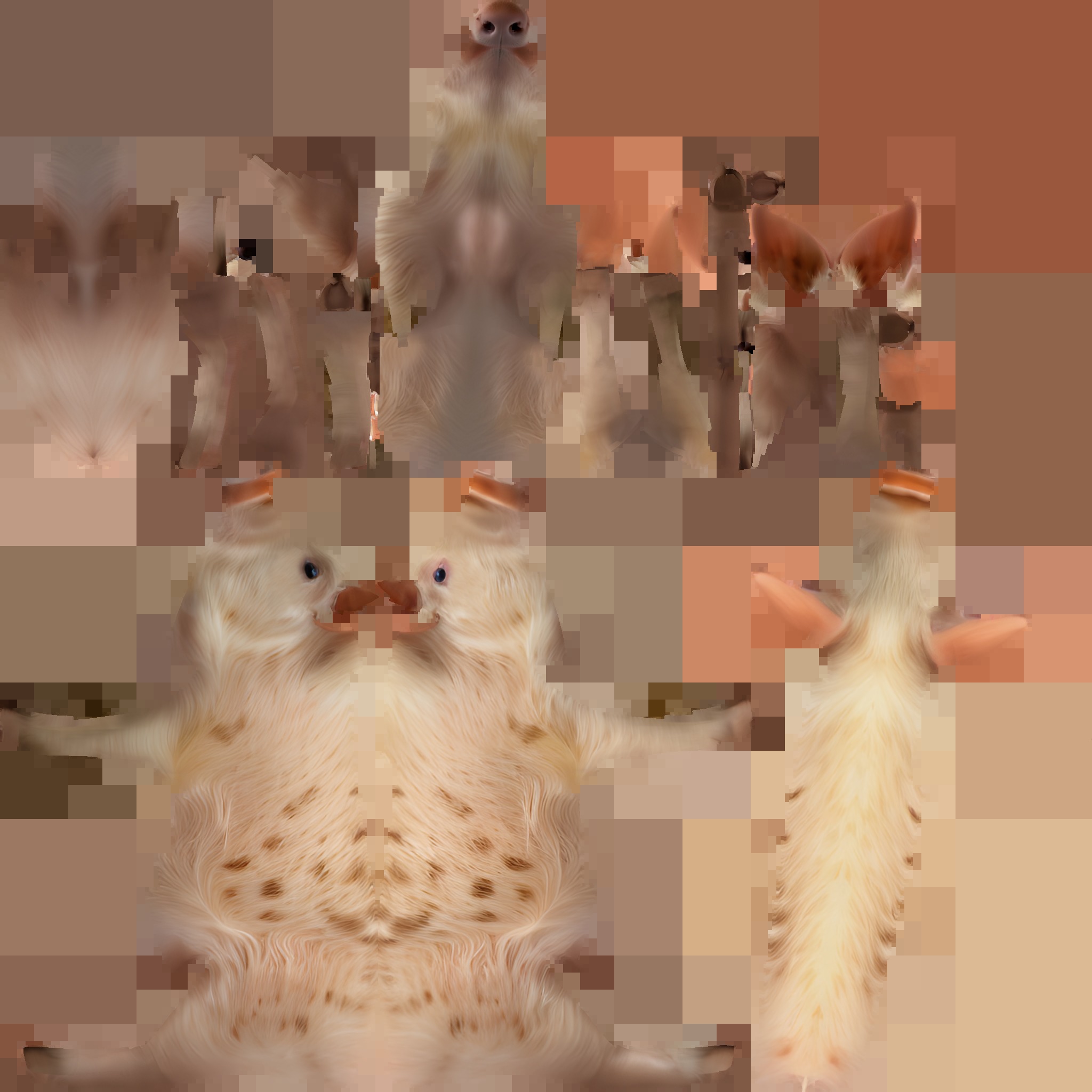 Farm Domestic Animals Bundle - 7 Set Models Low-poly 3D model_46