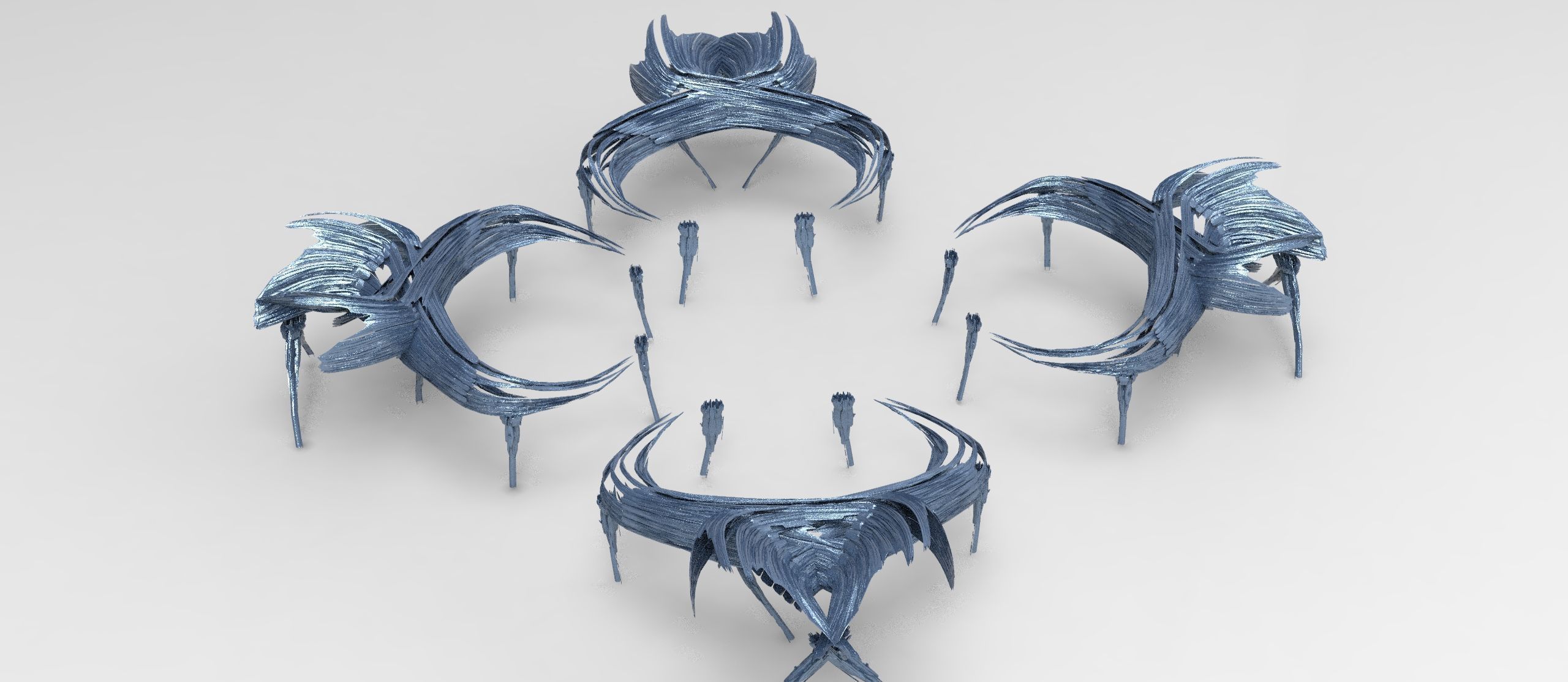 Sci fi Leisure exterior flower 11 designs  3D model_14