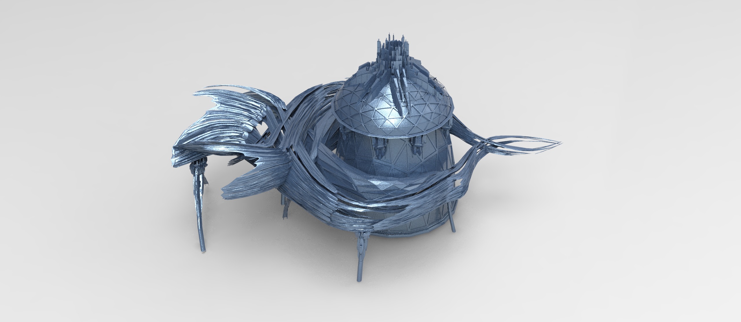 Sci fi Leisure exterior flower 11 designs  3D model_12