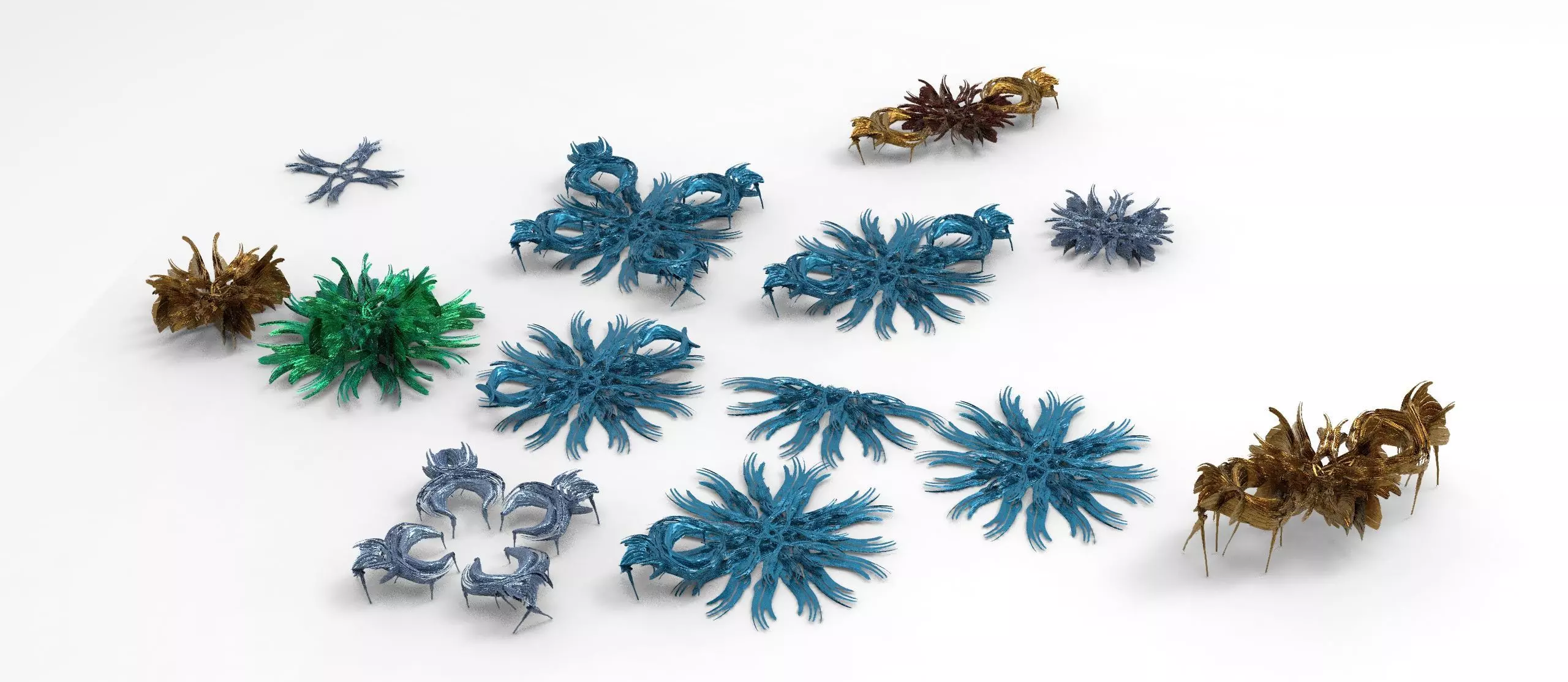 Sci fi Leisure exterior flower 11 designs  3D model_0