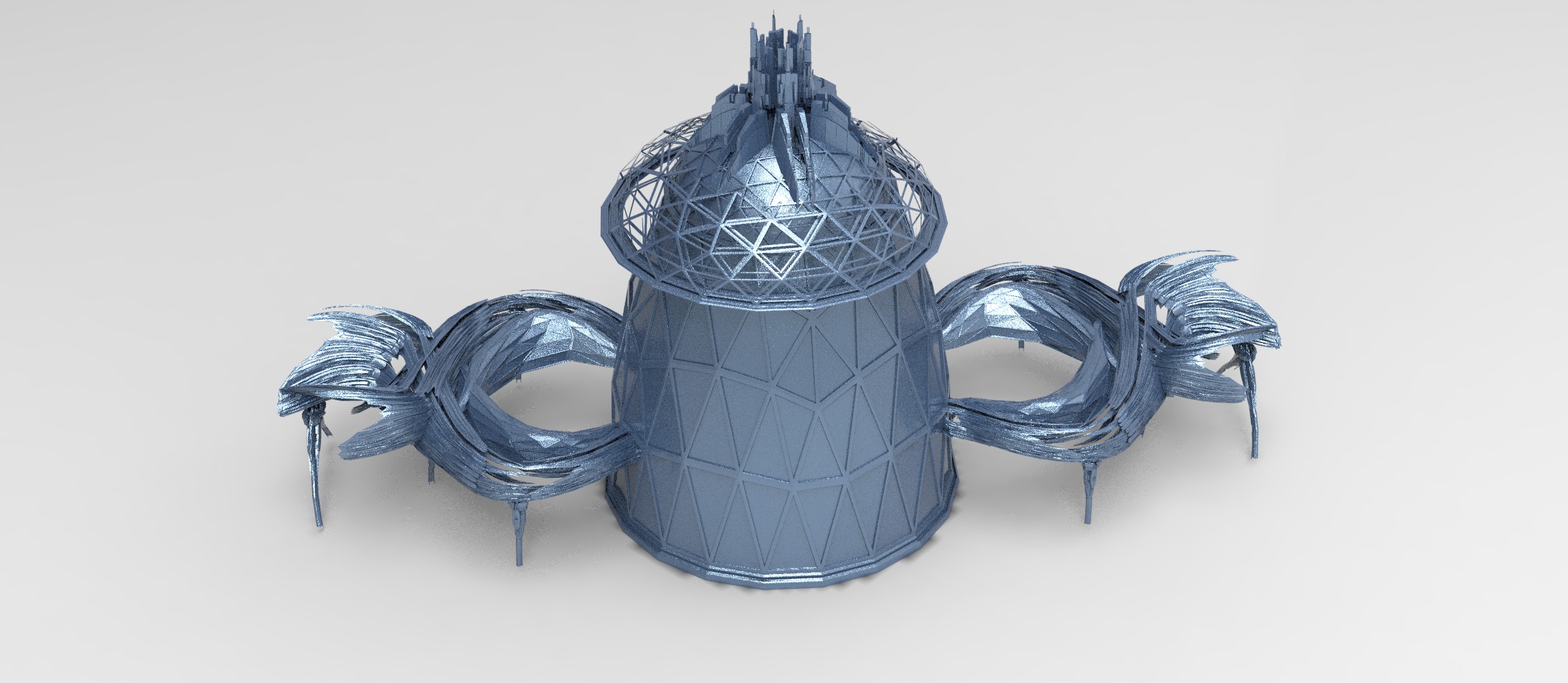 Sci fi Leisure exterior flower 11 designs  3D model_20