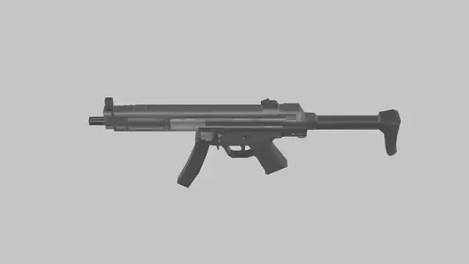 Heckler and Koch MP5 Low Poly