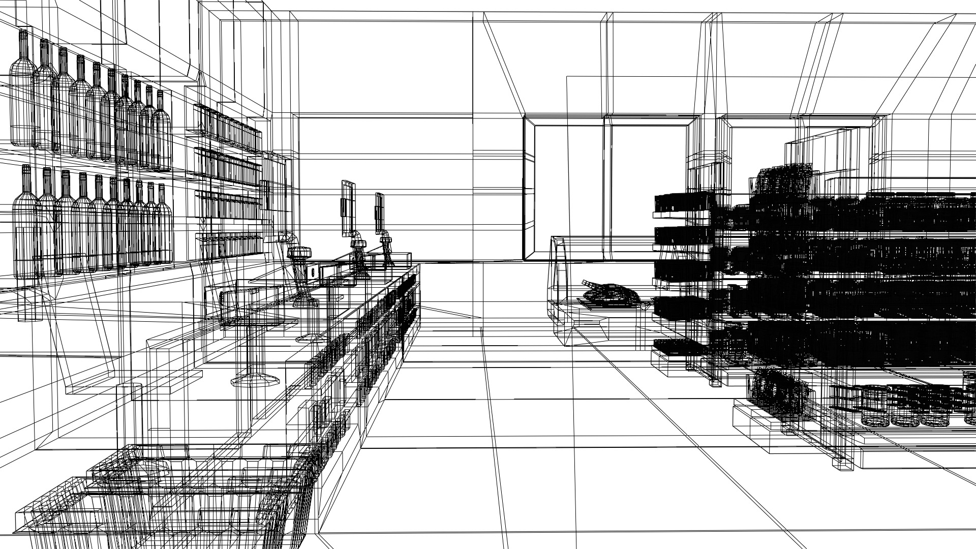 Convenience Store Lowpoly  Low-poly 3D model_16