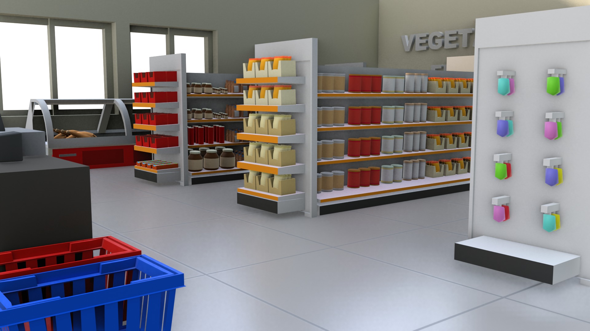 Convenience Store Lowpoly  Low-poly 3D model_2
