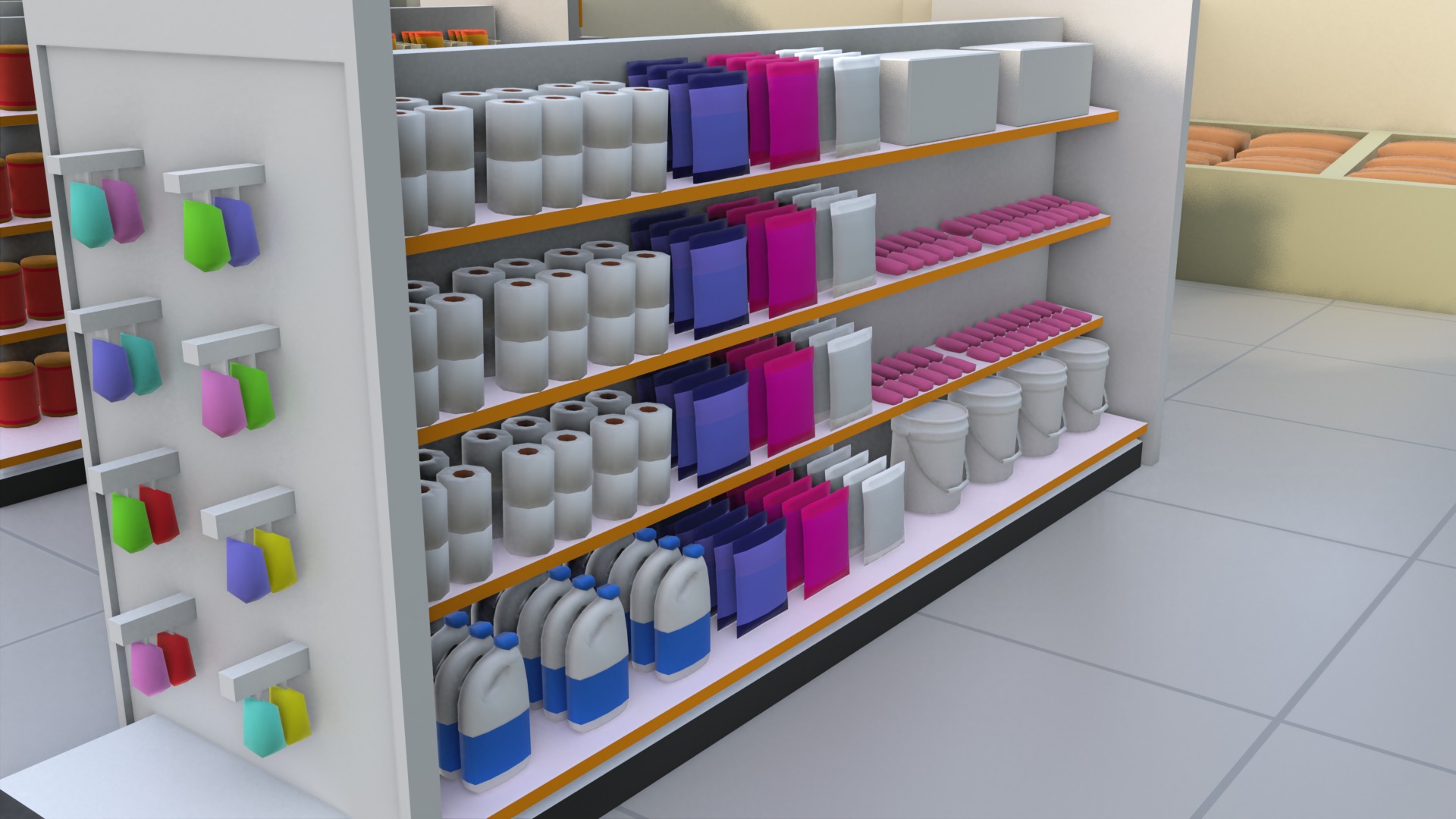 Convenience Store Lowpoly  Low-poly 3D model_6
