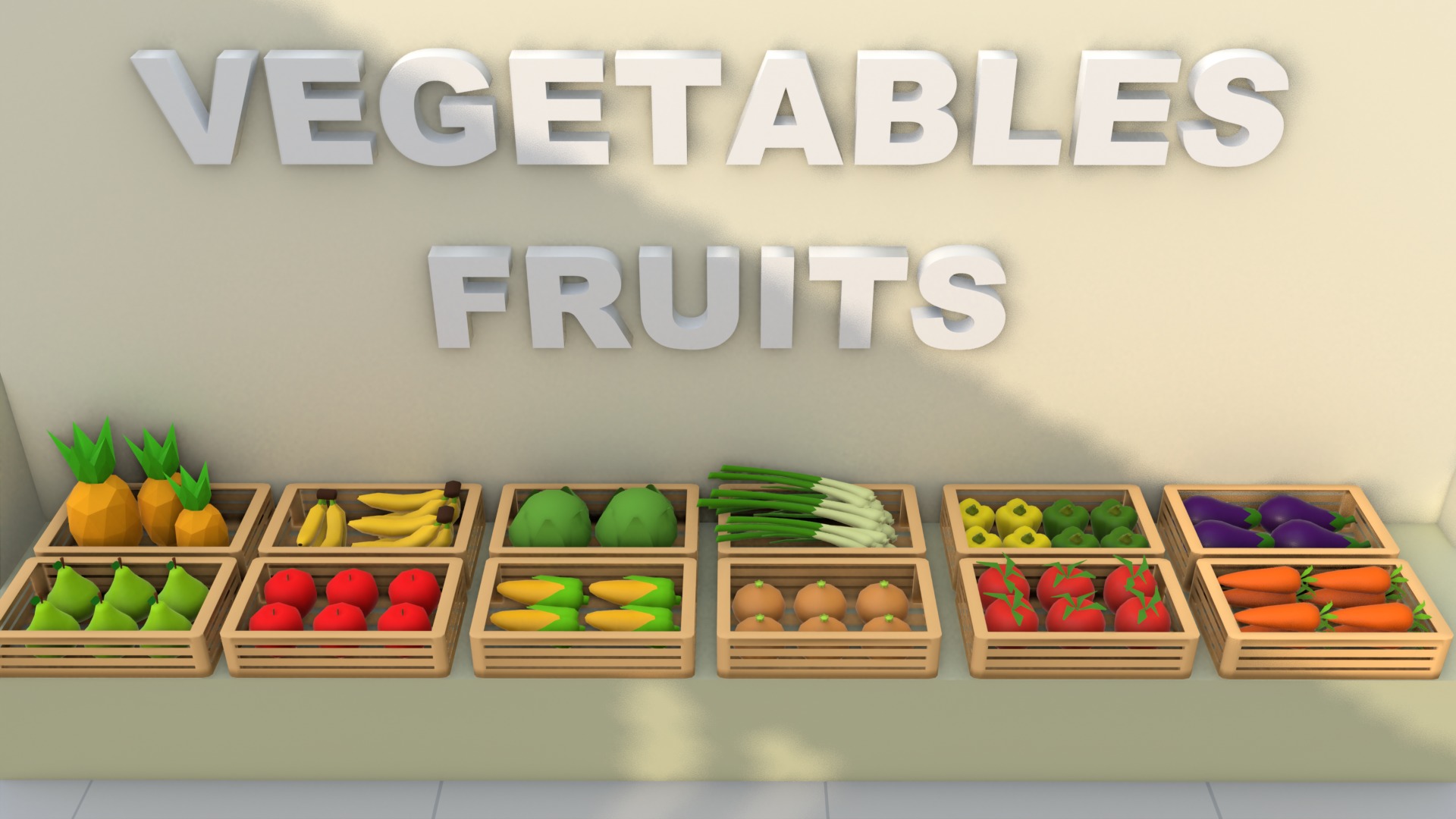 Convenience Store Lowpoly  Low-poly 3D model_4