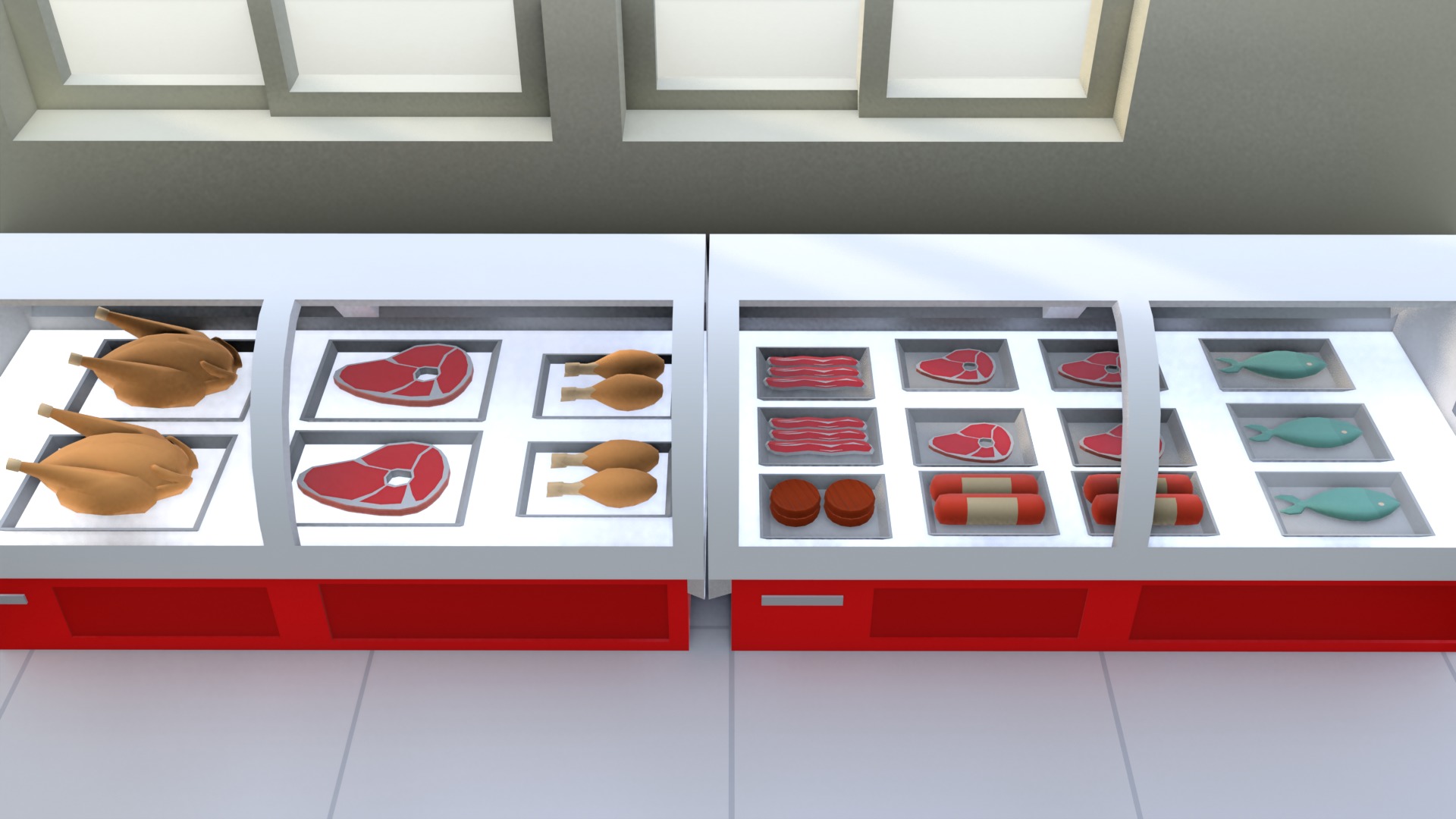 Convenience Store Lowpoly  Low-poly 3D model_10