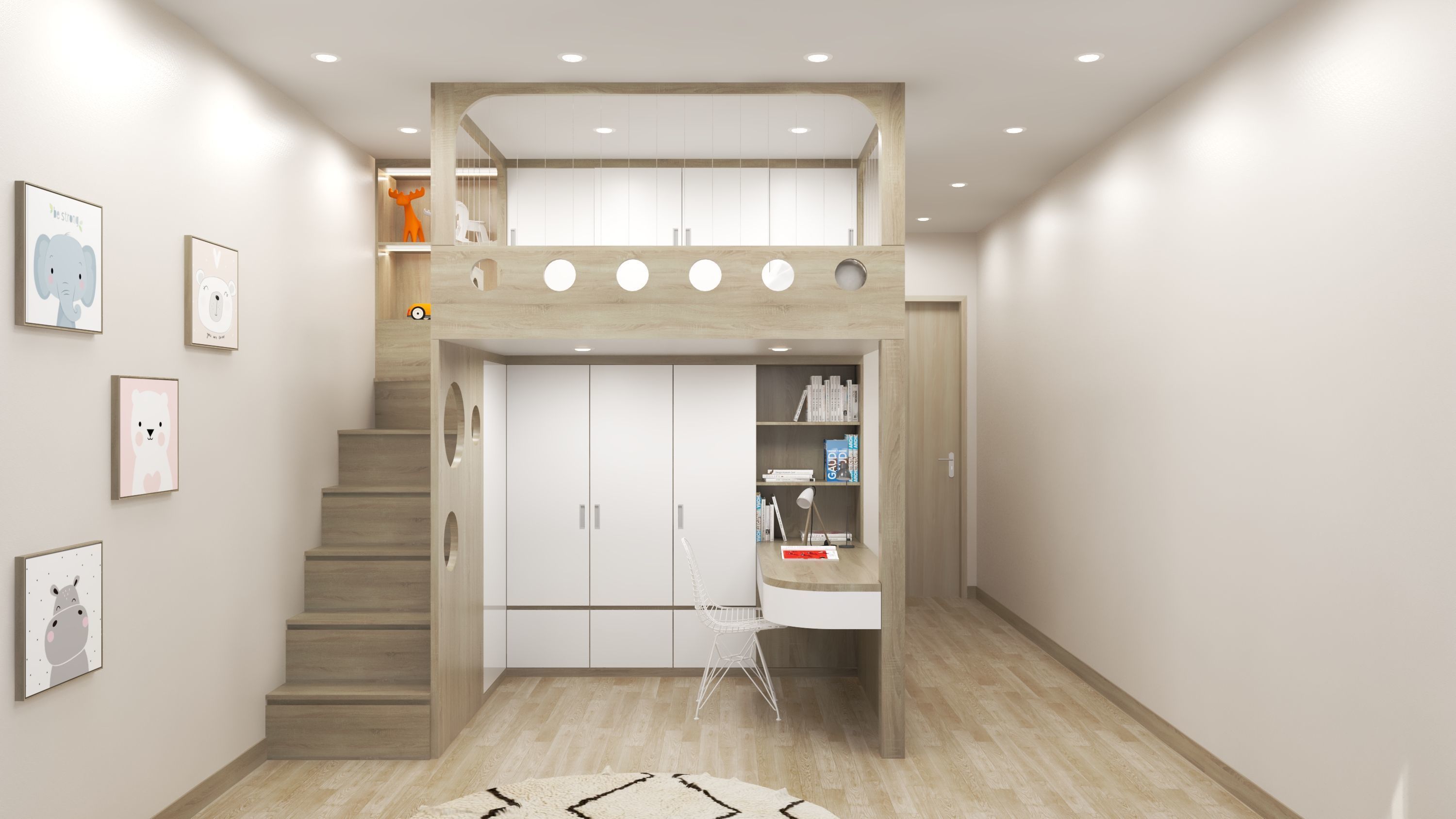 Room of son Free 3D model_2