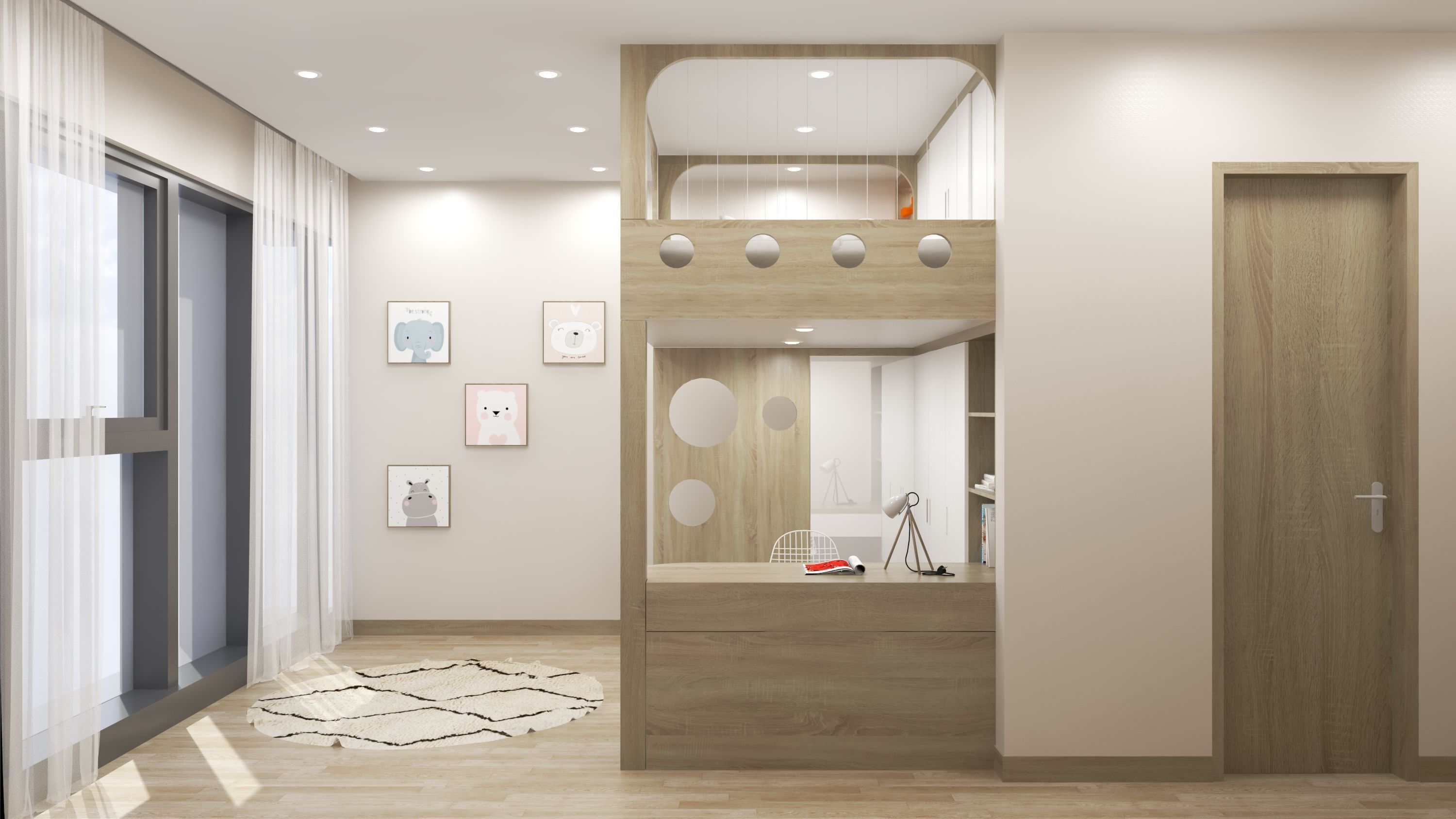 Room of son Free 3D model_3