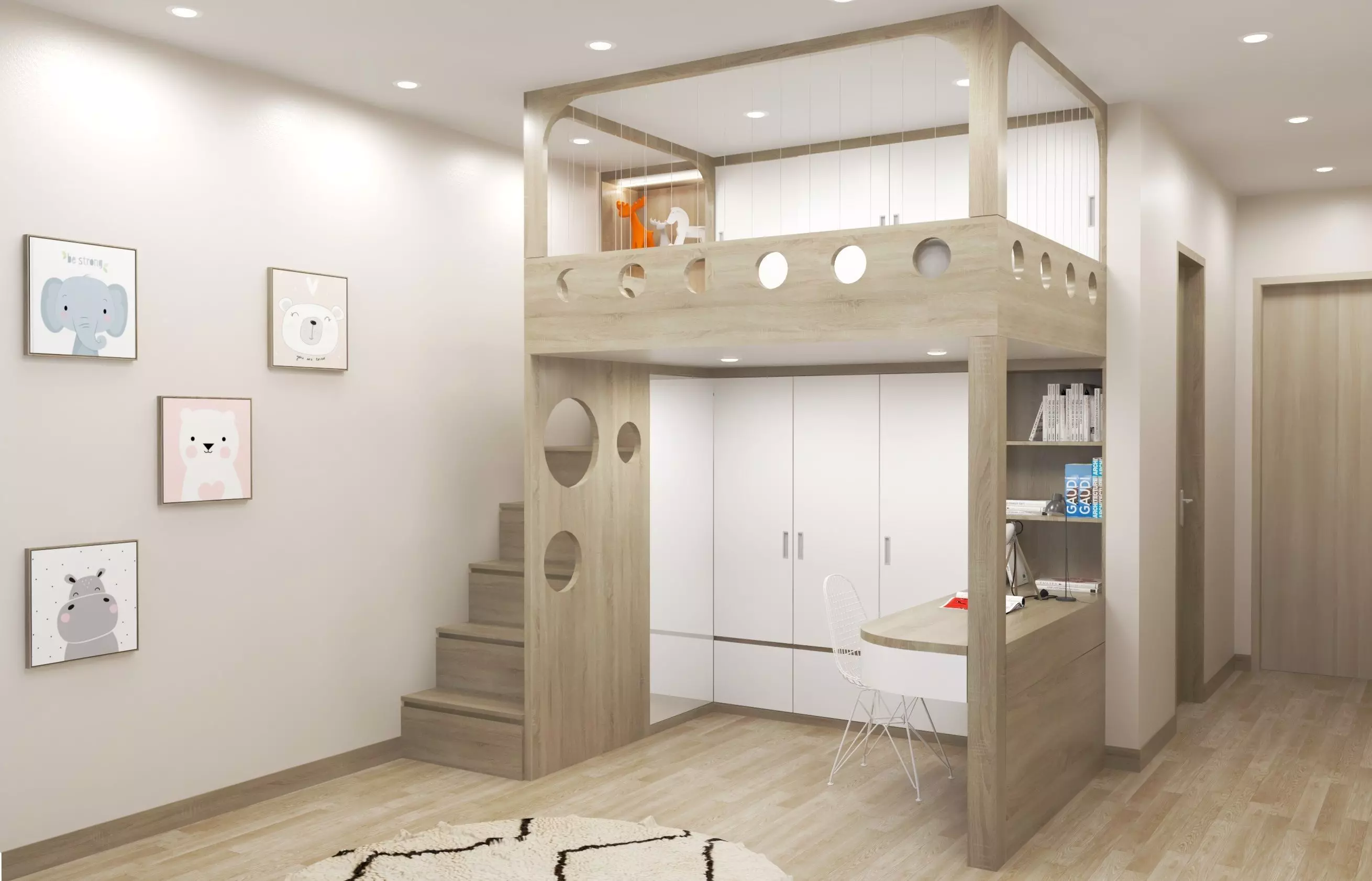 Room of son Free 3D model_0