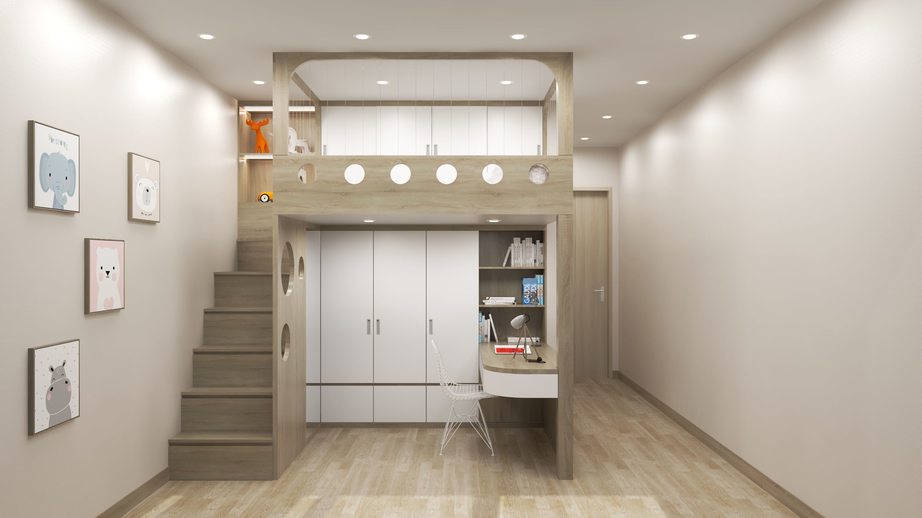 Room of son Free 3D model_1