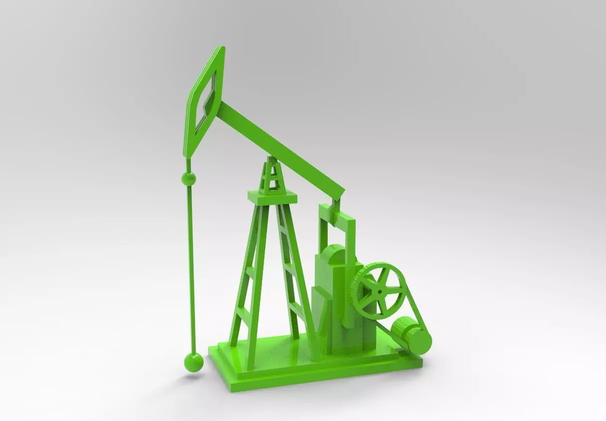 3D Design of Oil Pumpjack 3D print model_0