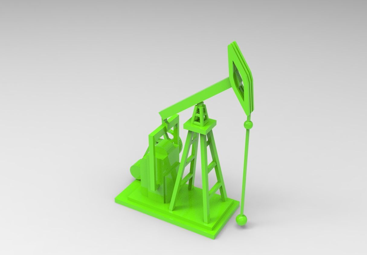 3D Design of Oil Pumpjack 3D print model_1