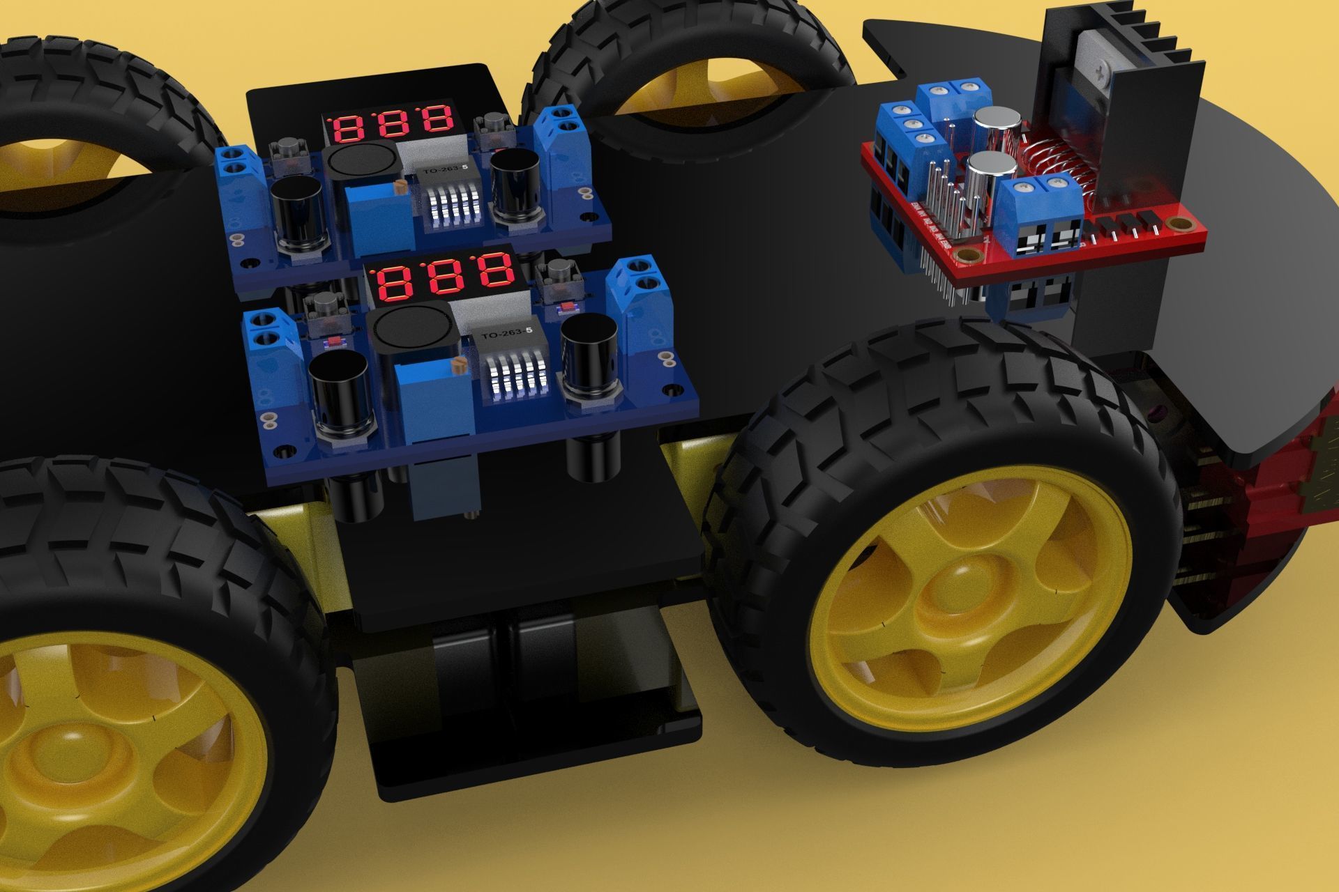 SURVEILLANCE ROBOT CAMERA SECURITY SMART CAR PATROL AUTONOMOUS 3D model_16