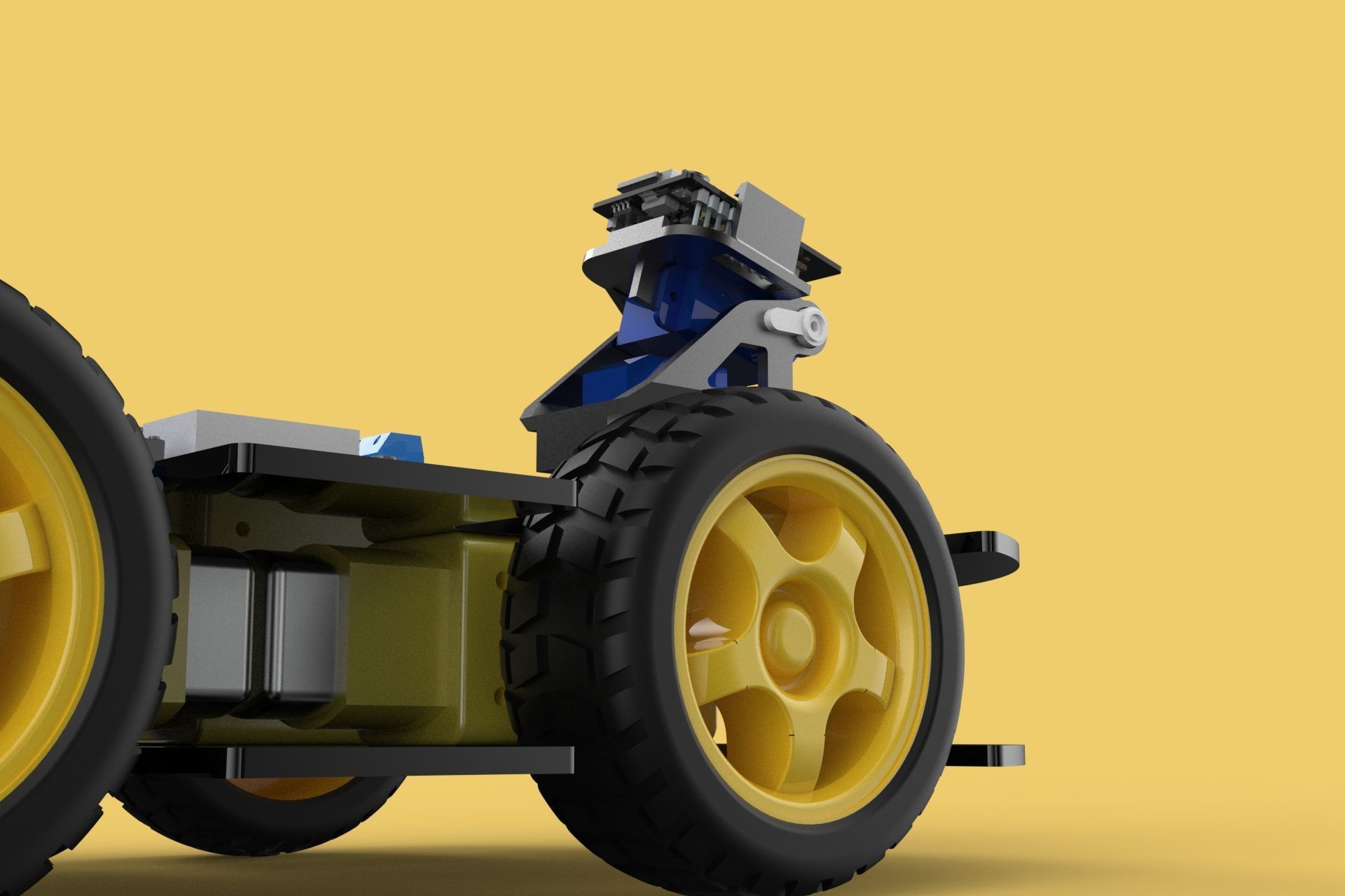 SURVEILLANCE ROBOT CAMERA SECURITY SMART CAR PATROL AUTONOMOUS 3D model_23