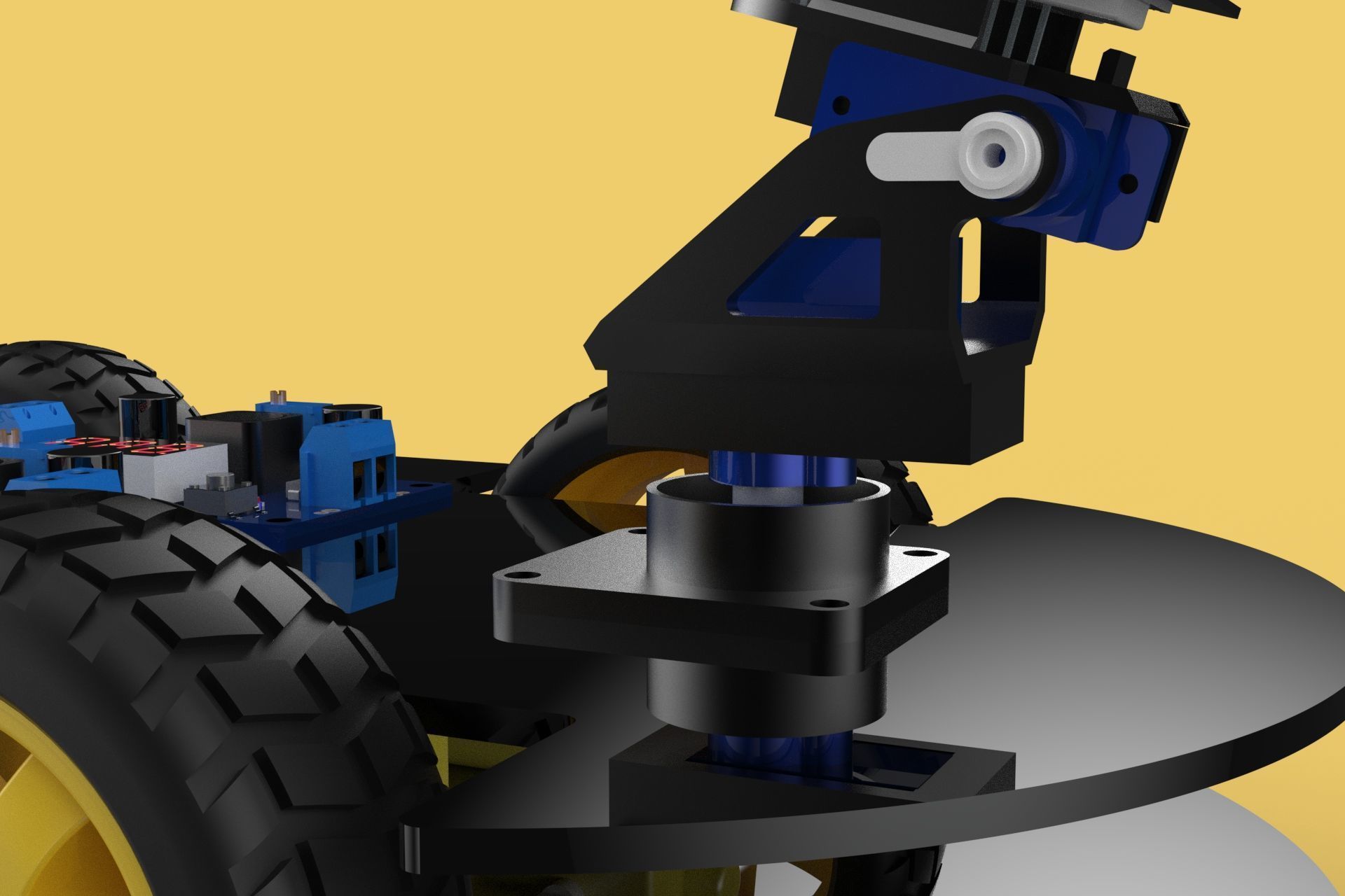 SURVEILLANCE ROBOT CAMERA SECURITY SMART CAR PATROL AUTONOMOUS 3D model_20