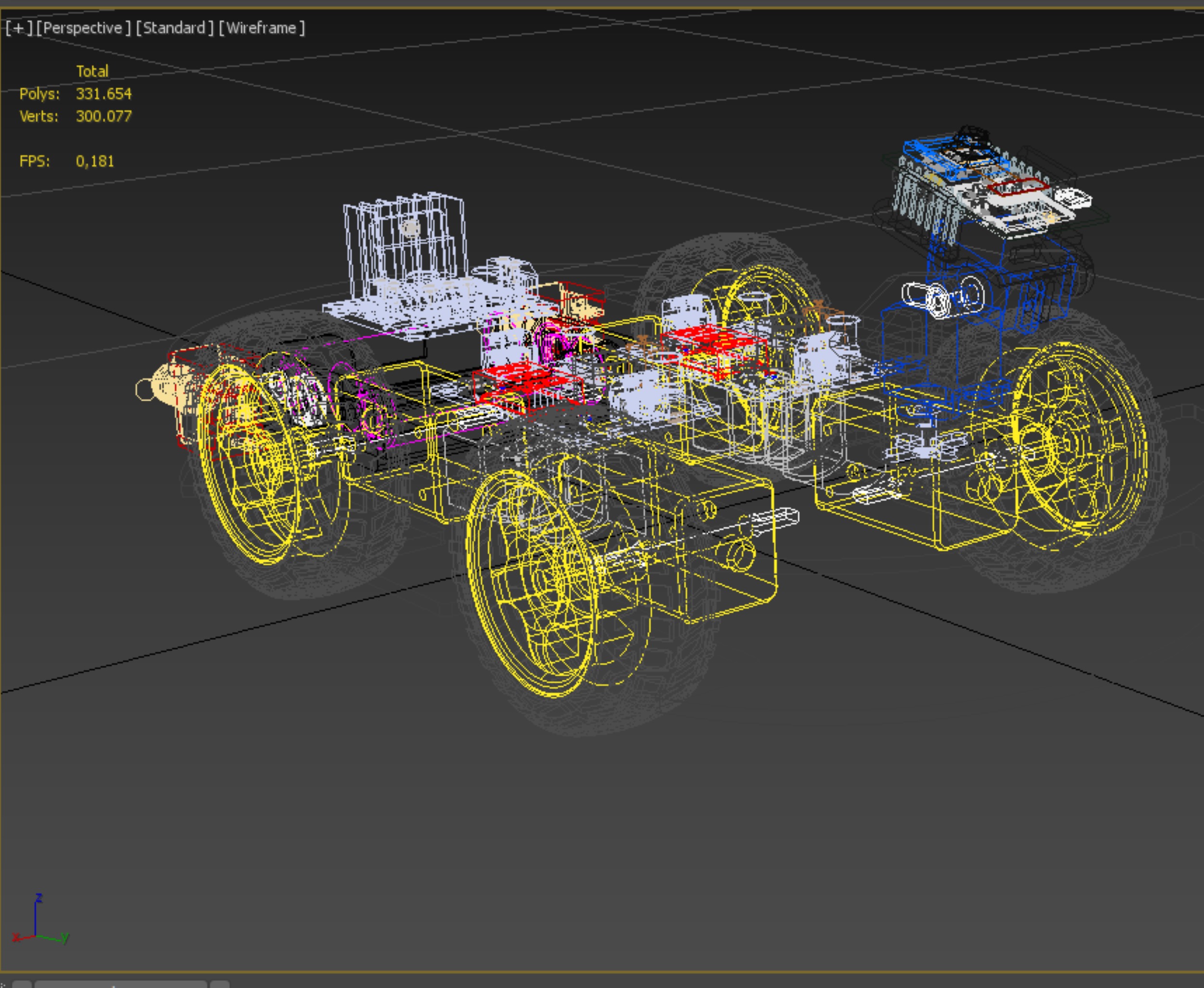 SURVEILLANCE ROBOT CAMERA SECURITY SMART CAR PATROL AUTONOMOUS 3D model_32