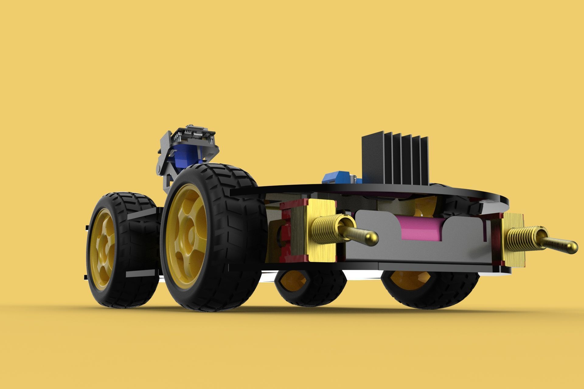 SURVEILLANCE ROBOT CAMERA SECURITY SMART CAR PATROL AUTONOMOUS 3D model_14