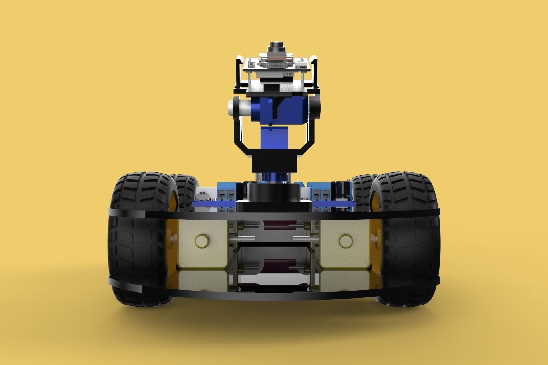 SURVEILLANCE ROBOT CAMERA SECURITY SMART CAR PATROL AUTONOMOUS 3D model_30