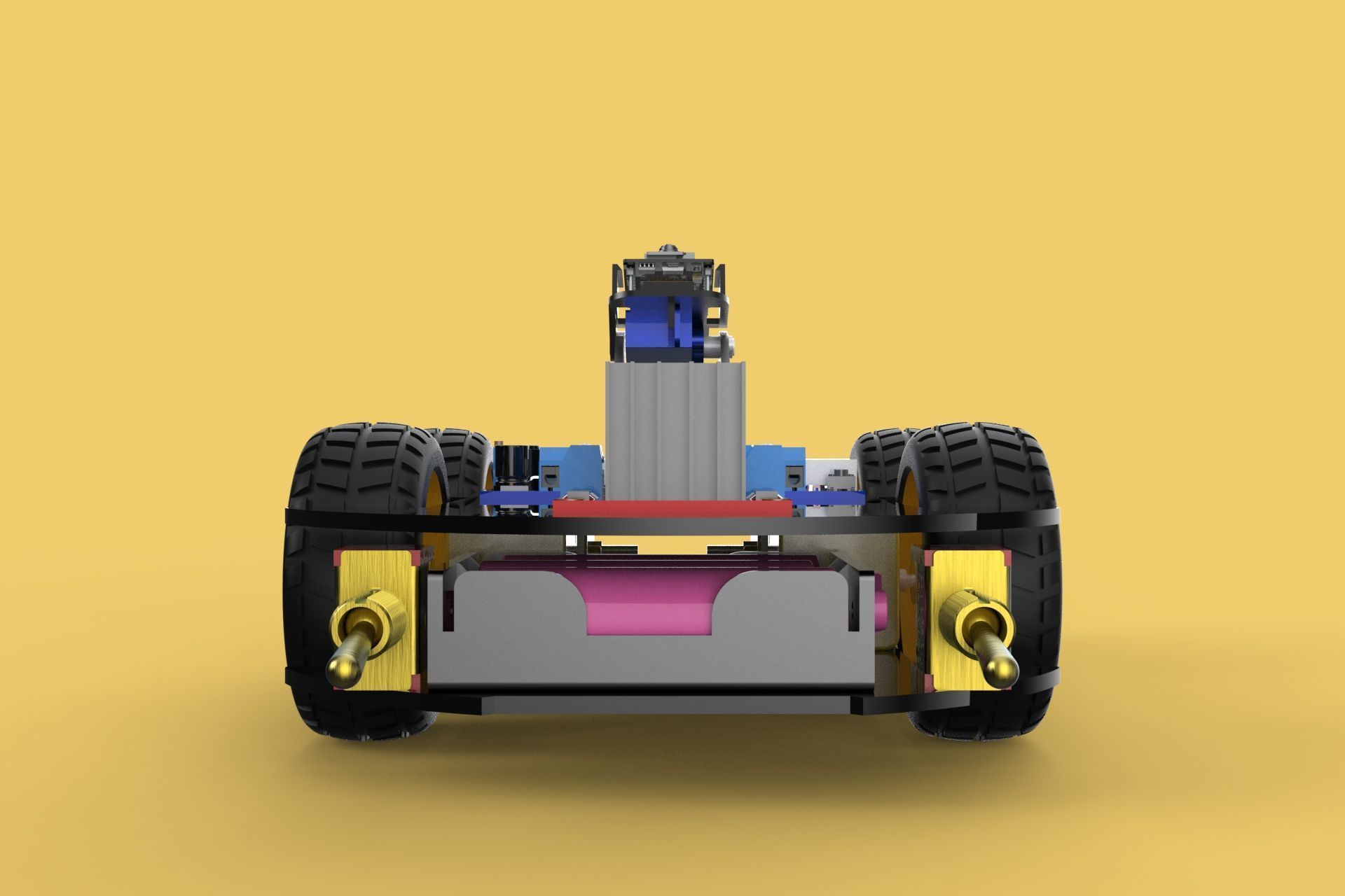 SURVEILLANCE ROBOT CAMERA SECURITY SMART CAR PATROL AUTONOMOUS 3D model_28