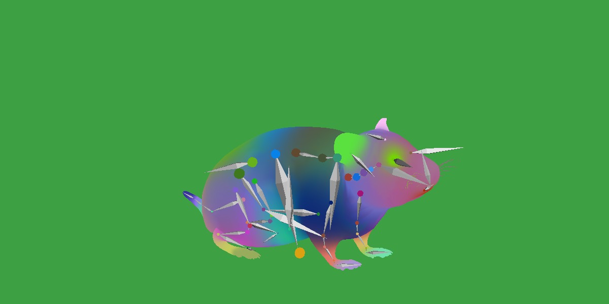 European Hamster Low-poly 3D model_8