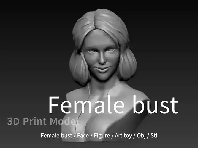female bust Free 3D print model