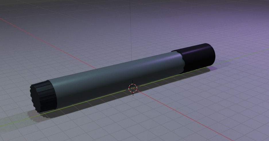 simple marker Low-poly 3D model_2