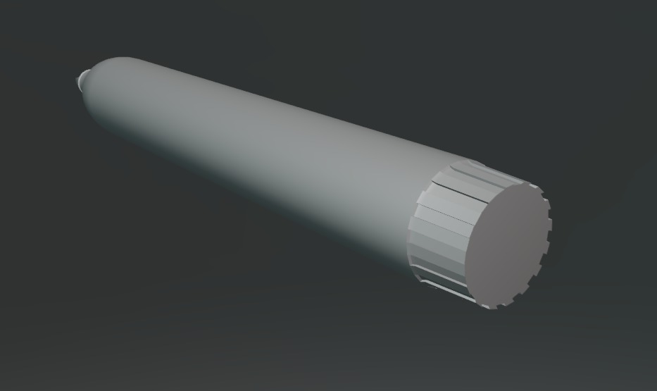 simple marker Low-poly 3D model_9