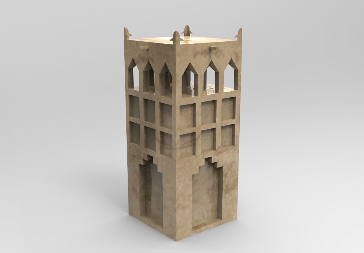 3D Design of Traditional Saudi House 3D print model_2