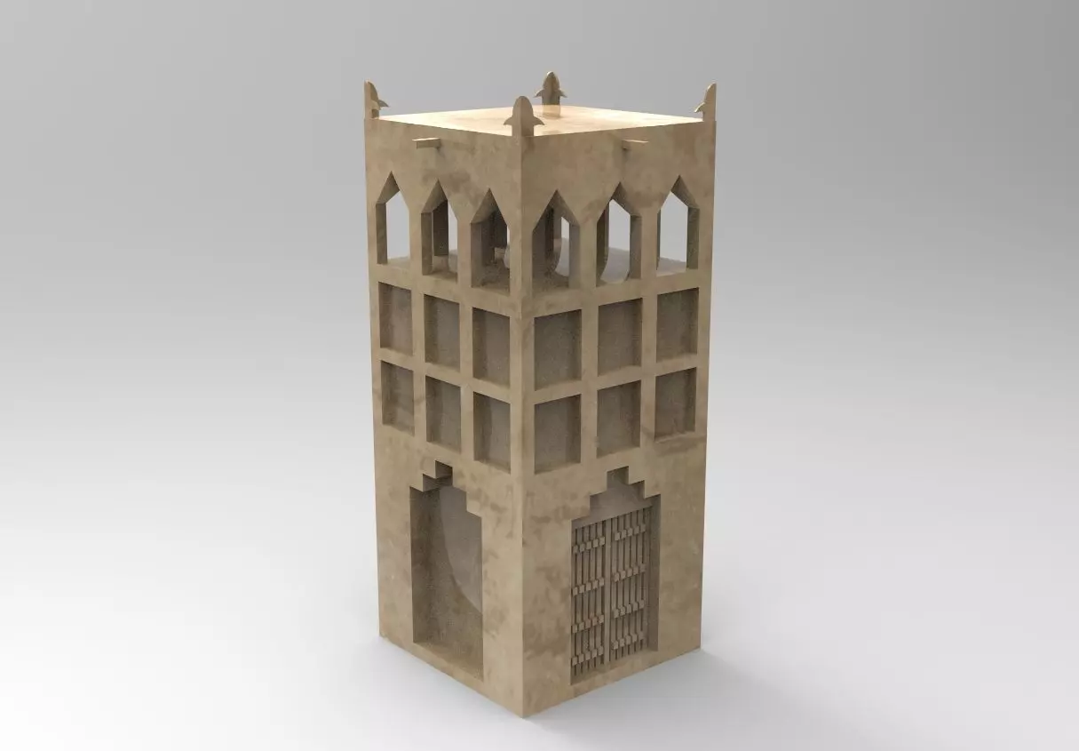 3D Design of Traditional Saudi House 3D print model_0