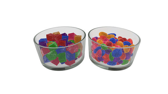Fruit Jelly Sugar Gummy Candy 3D model 3