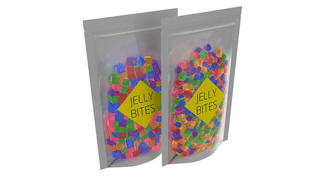 Fruit Jelly Sugar Gummy Candy 3D model 2